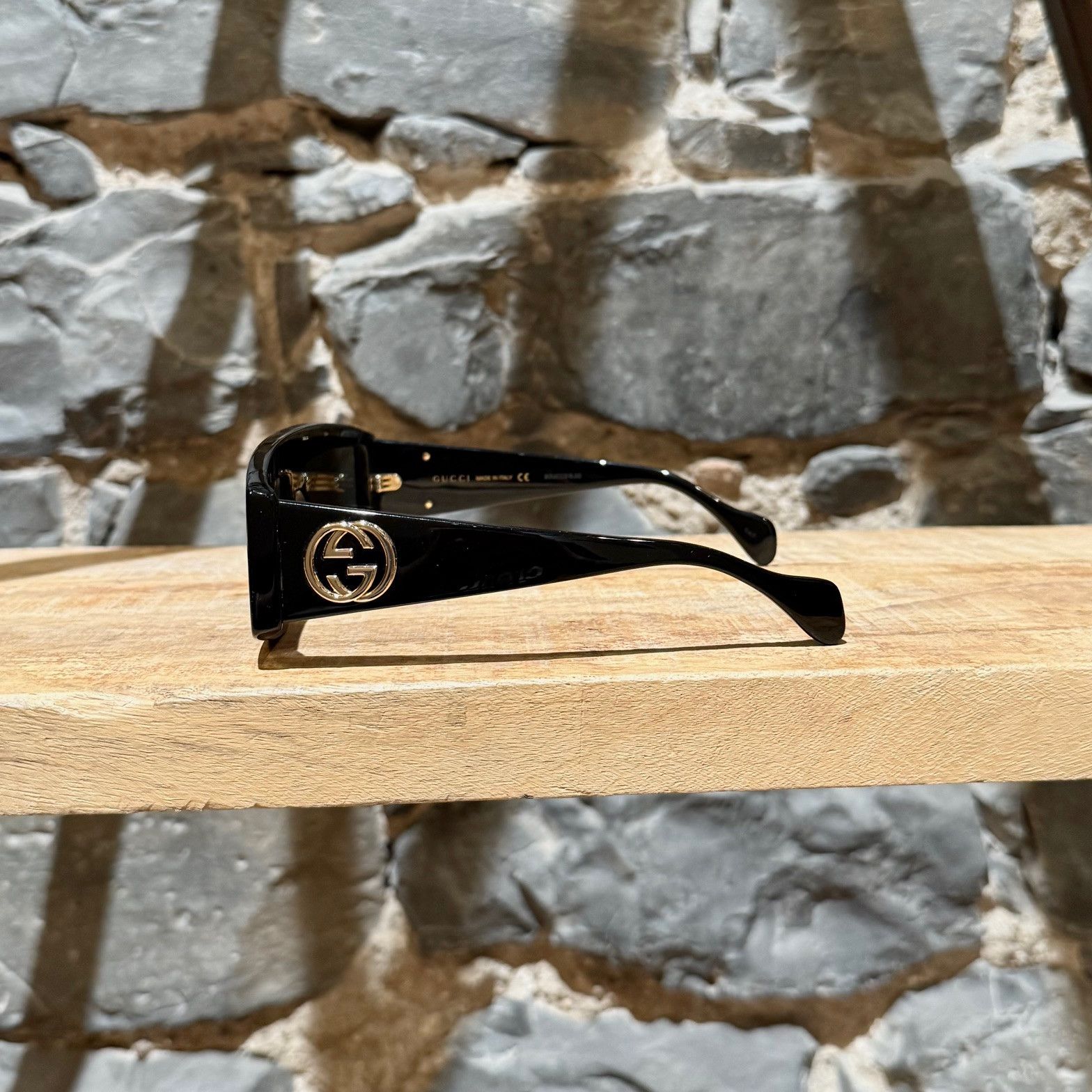 Gucci Gucci GG0358 Black Acetate Geometric Square GG Sunglasses Size ONE SIZE - 3 Thumbnail
