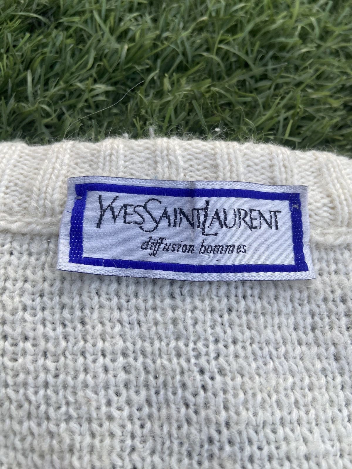 Vintage × Yves Saint Laurent Vintage Yves Saint Laurent knitted Sweater Size US XL / EU 56 / 4 - 4 Thumbnail