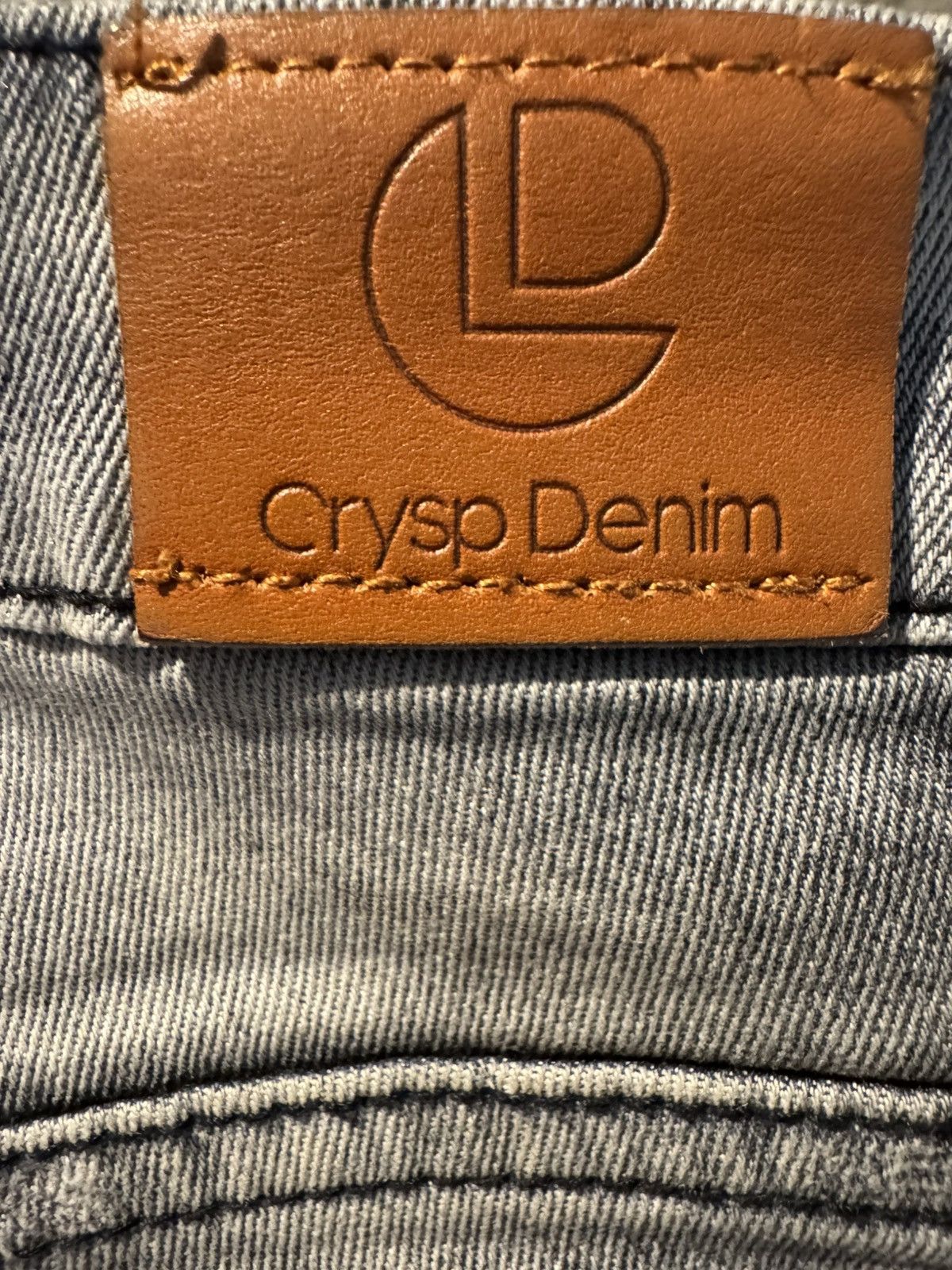 Crysp Denim Grey Distressed Zipper Skinny Crysp Denim Skinny Jeans Size US 30 / EU 46 - 16 Thumbnail