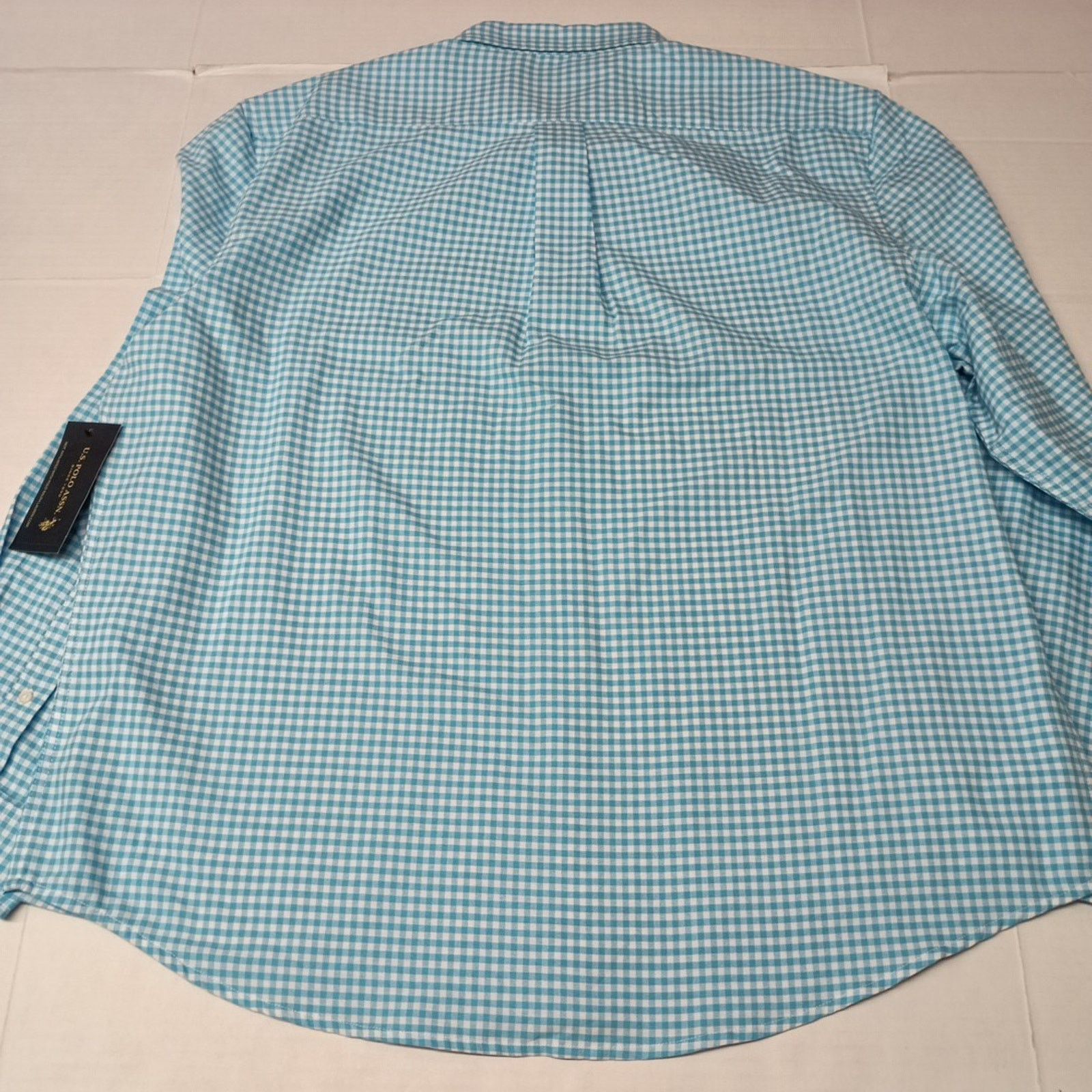 U.S. Polo Assn. U.S. Polo Assn. Woven Shirt Men 3XL River Blue White Checker Size US XXL / EU 58 / 5 - 9 Thumbnail