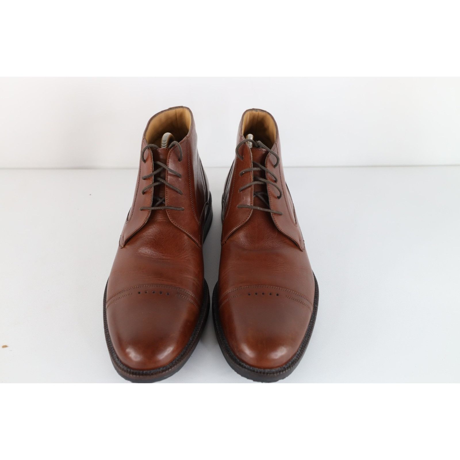 Johnston & Murphy Johnston & Murphy Sheepskin Leather Toe Cap Chukkas Boots Size US 10 / EU 43 - 2 Thumbnail