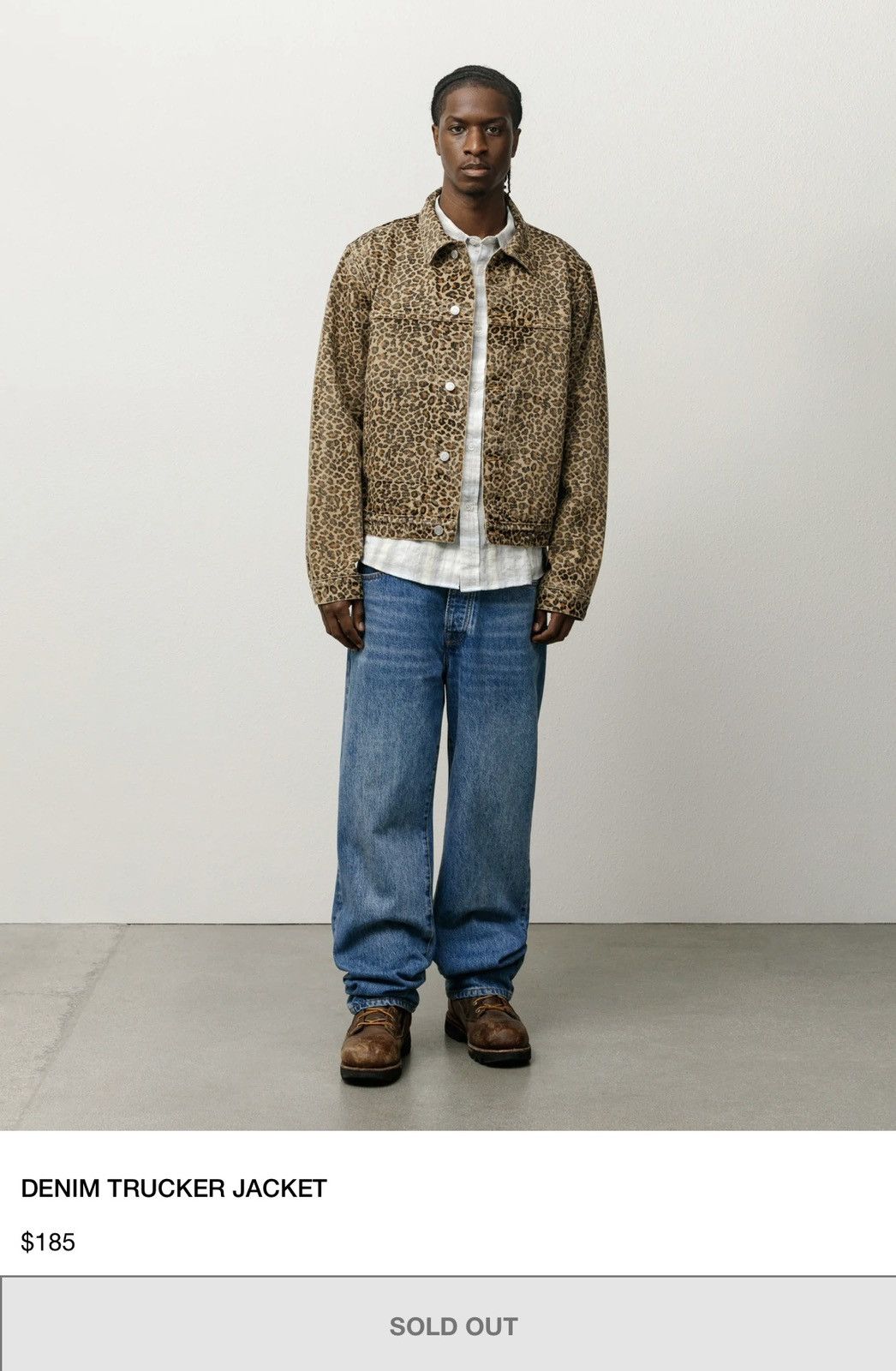 Stussy Stüssy - Leopard Print Denim Trucker Jacket Large SOLD OUT Size US L / EU 52-54 / 3 - 13 Thumbnail