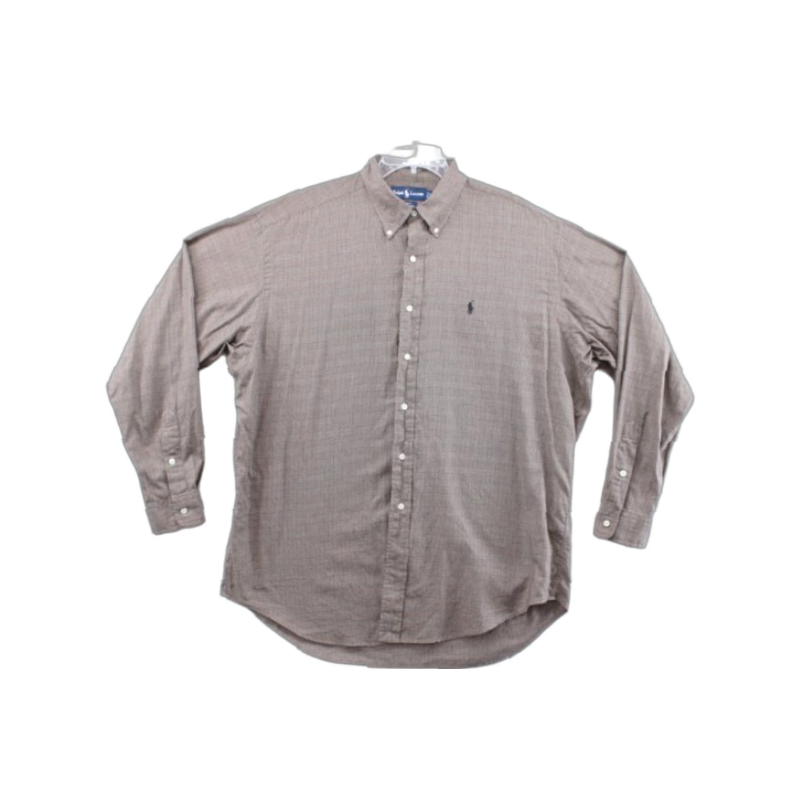 Ralph Lauren VINTAGE Ralph Lauren Blake Shirt Men's Large Brown Plaid Button-Up Polo Pony Preppy 90s Mens Large Brown Plaid Size US L / EU 52-54 / 3 - 1 Thumbnail