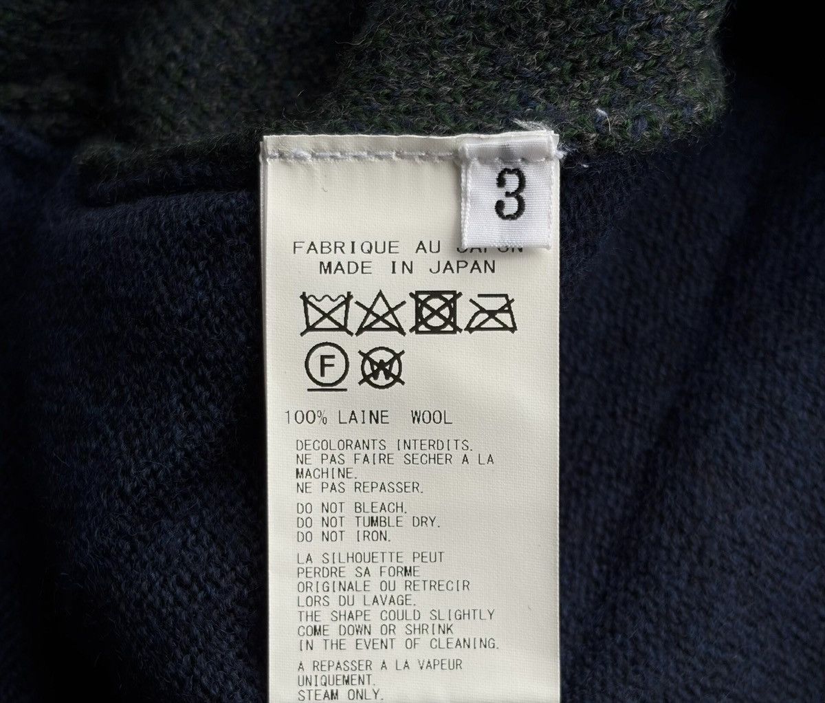 Yohji Yamamoto Yohji Yamamoto 24AW Blue-Green Striped Knit Cardigan Size US L / EU 52-54 / 3 - 8 Thumbnail
