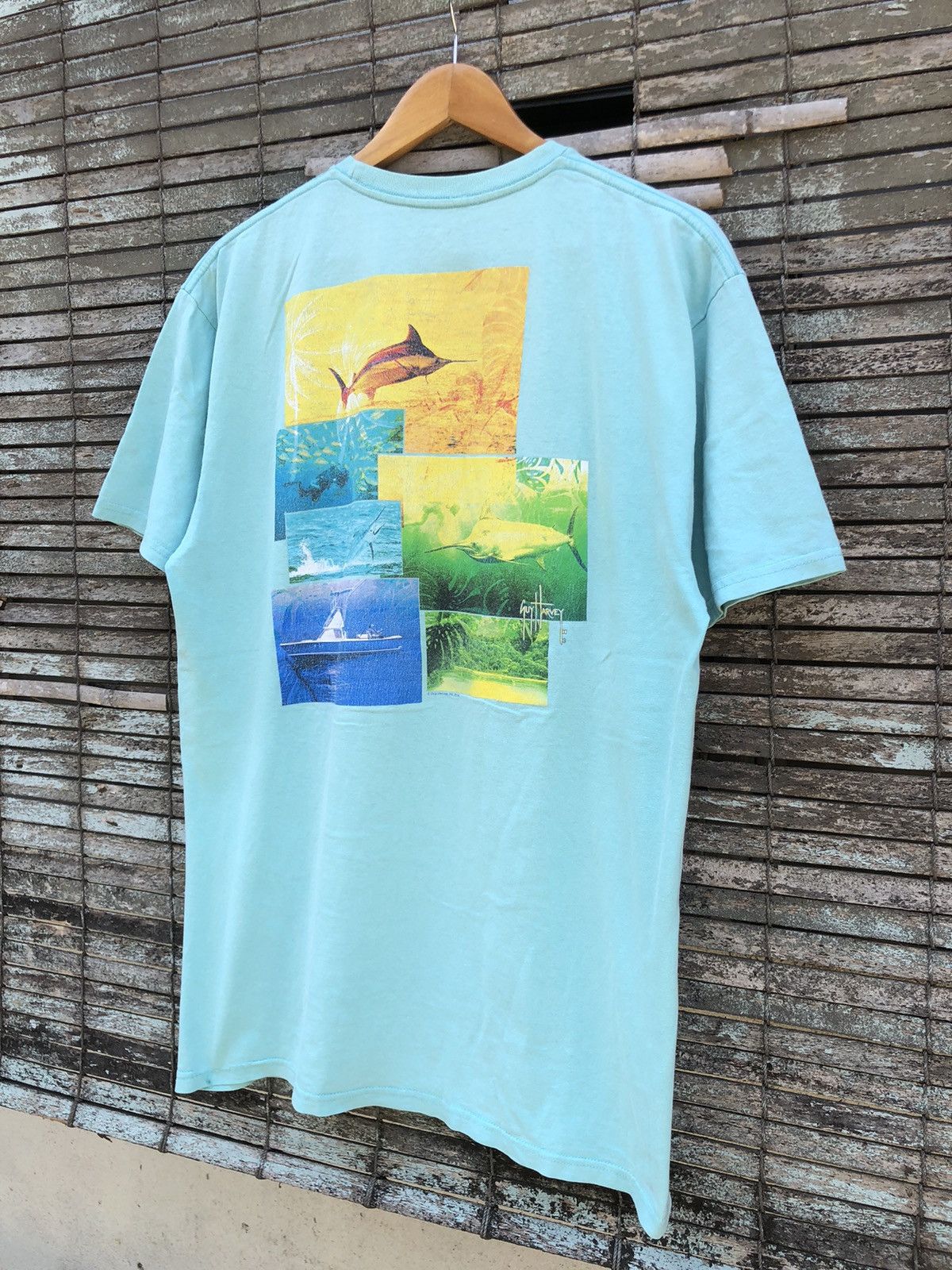 Vintage Vintage Y2K Guy Harvey Backhit Tshirt Size US L / EU 52-54 / 3 - 3 Thumbnail