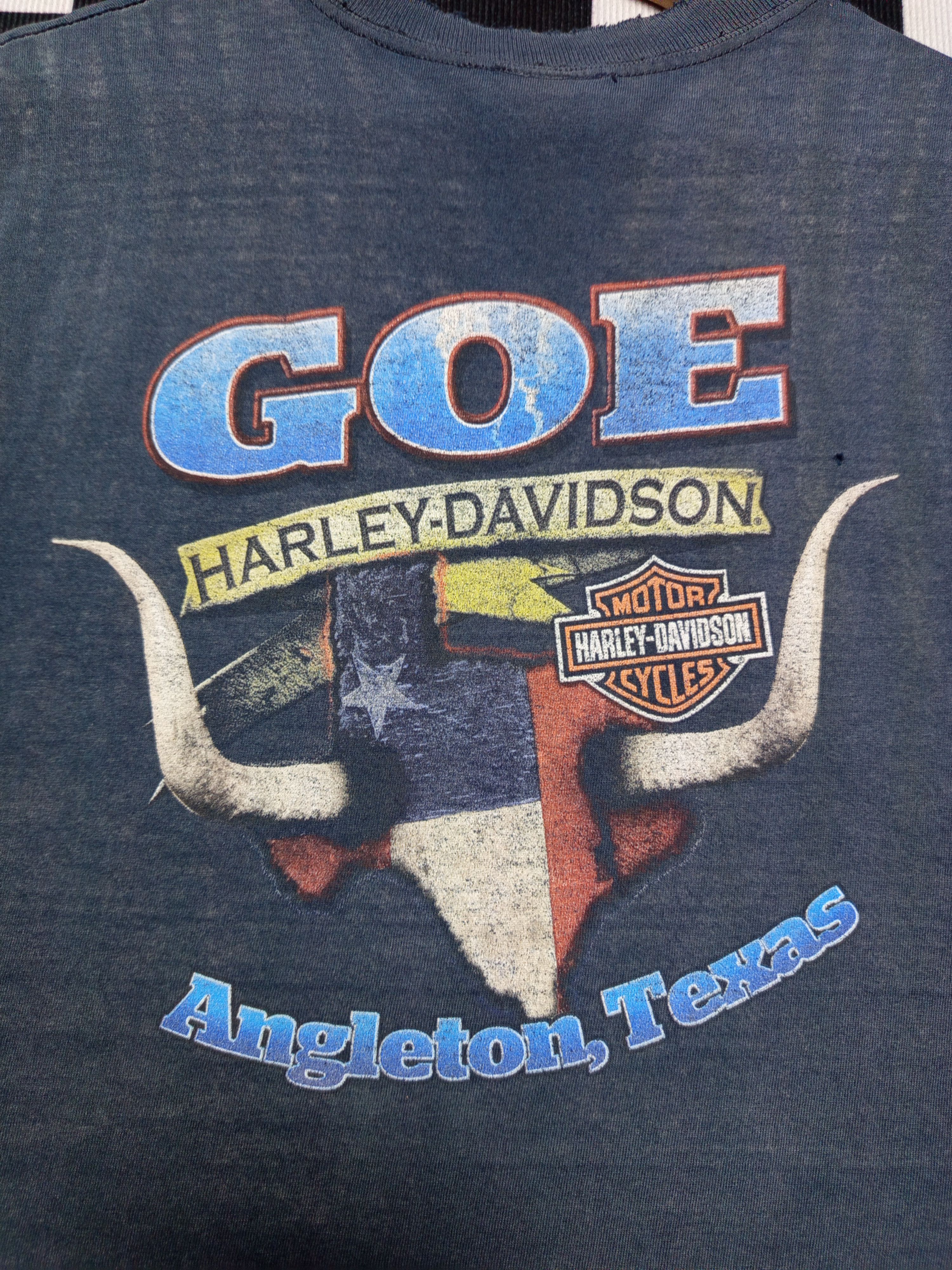Harley Davidson Vintage Harley Davidson Angleton Texas Sleeveless Size US L / EU 52-54 / 3 - 3 Thumbnail
