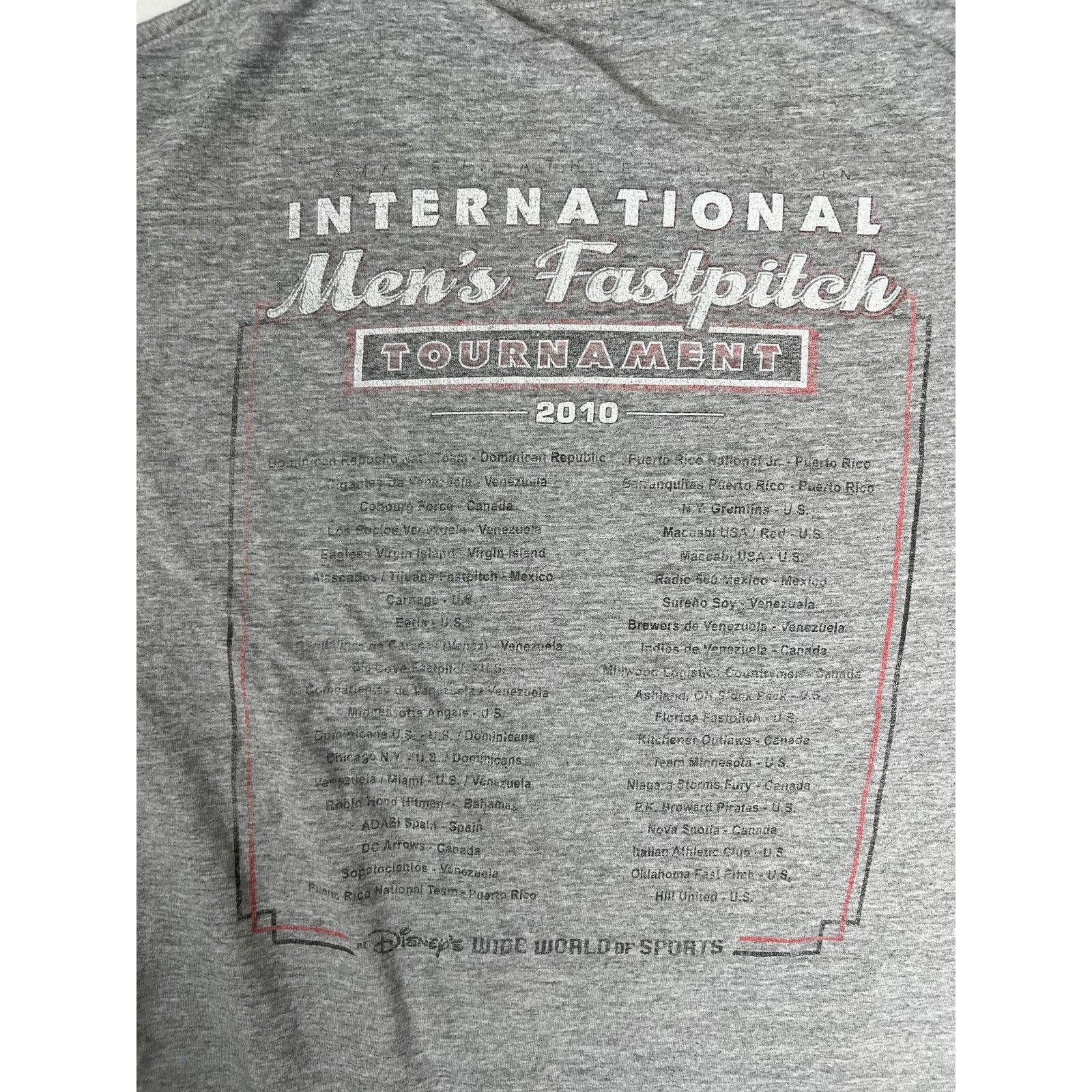 Disney Disney International Fastpitch Softball Tournament T-Shirt M Size US XL / EU 56 / 4 - 10 Thumbnail