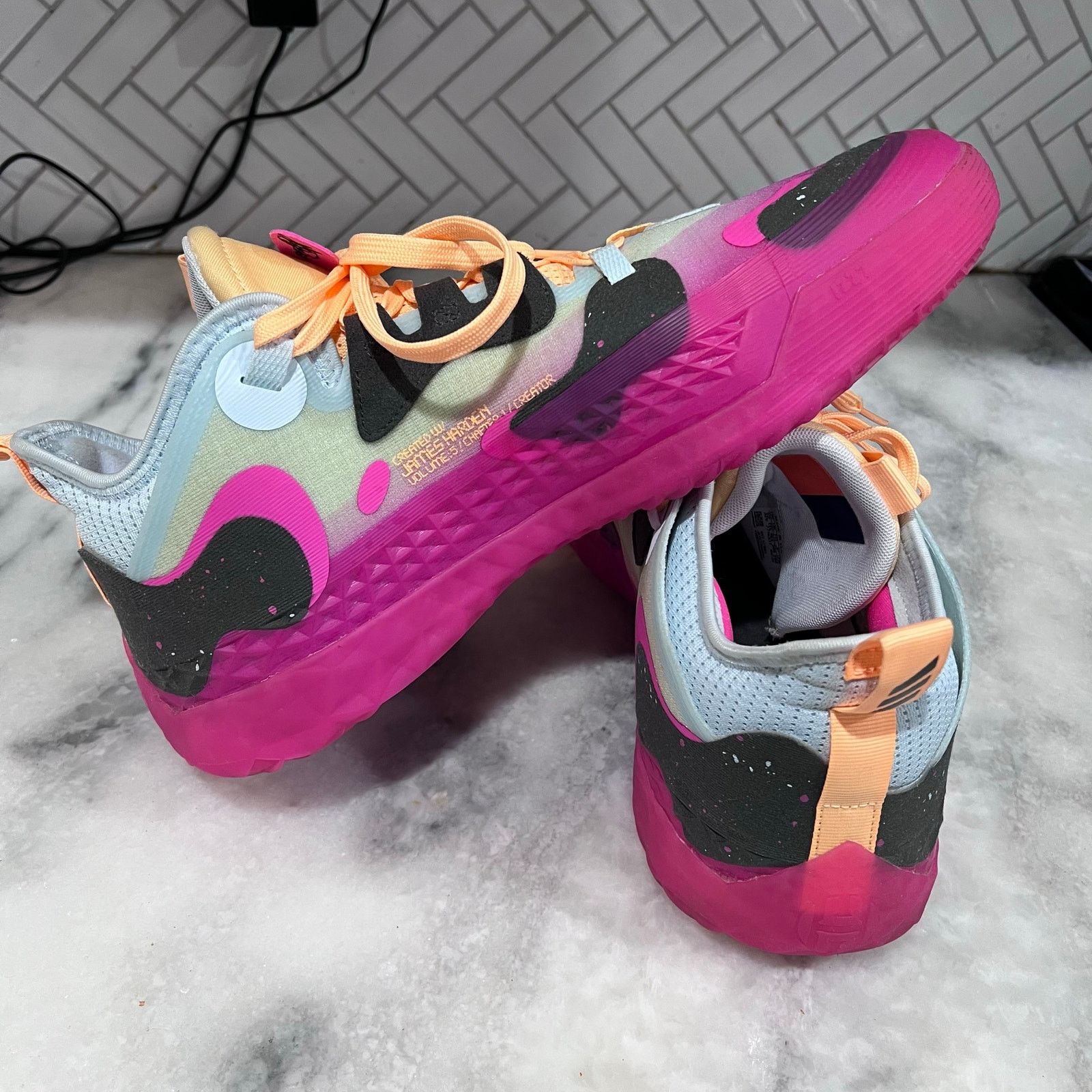Adidas Adidas Harden Vol. 5 Futurenatural FZ1083 Men’s Size 12 Pink Size US 12 / EU 45 - 13 Thumbnail