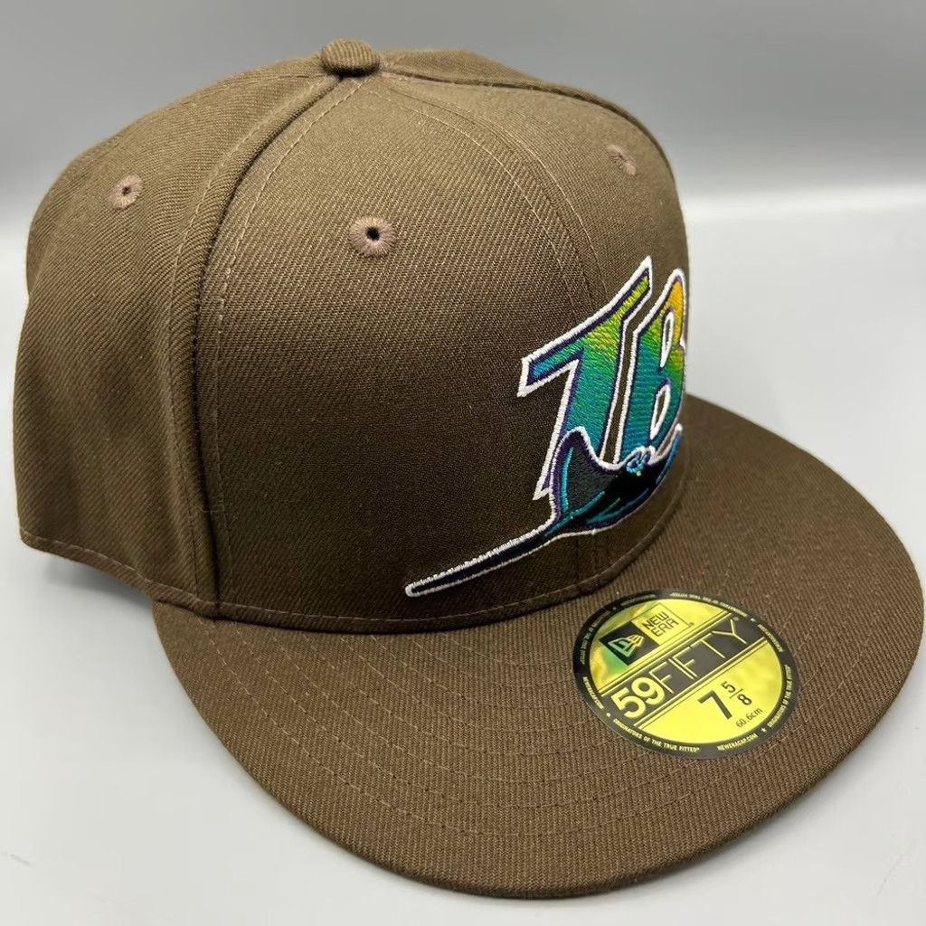 New Era Tampa Bay Rays Hat Men 7 5/8 59Fifty New Era Fitted Cap Size ONE SIZE - 2 Thumbnail