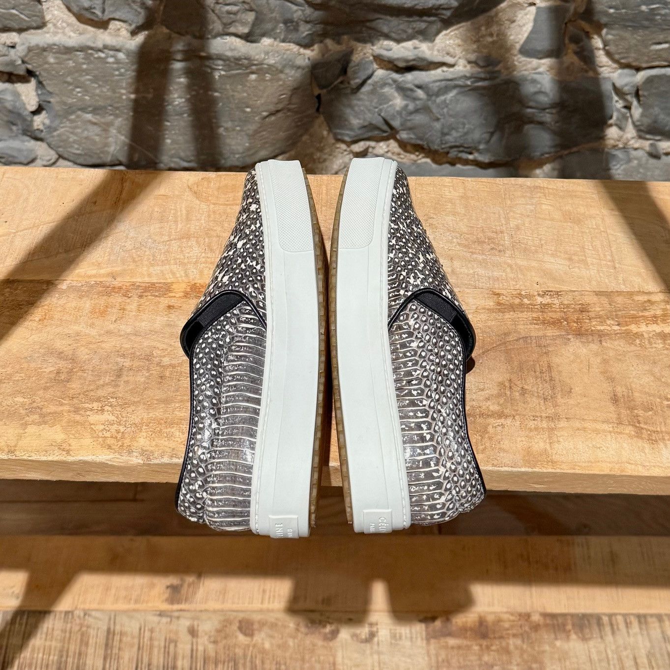 Celine Céline Python Skin Skate Slip-on Sneakers Size US 5 / IT 35 - 8 Thumbnail