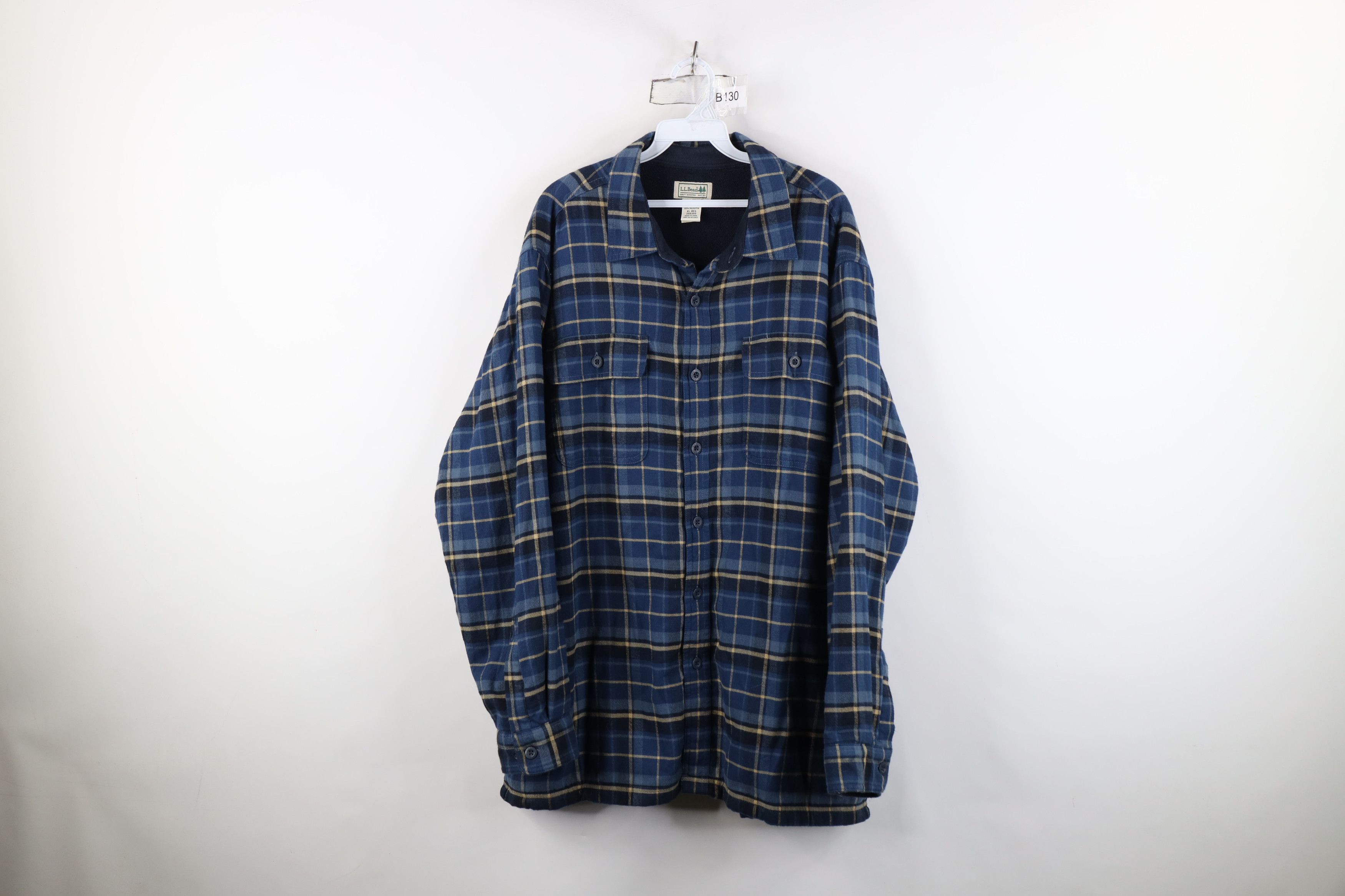 L.L. Bean Vintage LL Bean Lined Flannel Button Shirt Jacket Jac Shirt Size US XL / EU 56 / 4 - 1 Thumbnail