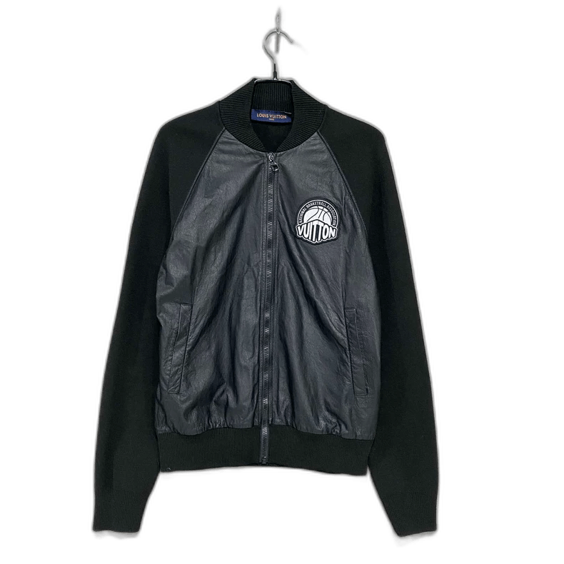 Louis Vuitton NBA Embroidered Logo Leather Jacket -2505 Size M / US 6-8 / IT 42-44 - 1 Thumbnail