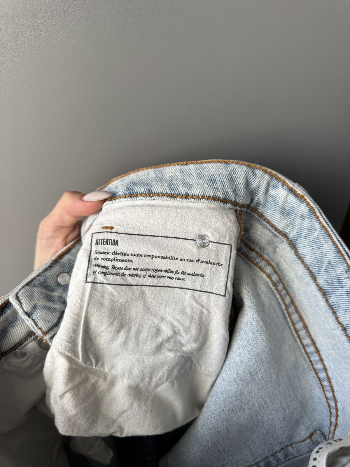 Sezane Sezane Le Brut Light Blue High Waisted Jeans Size 27" / US 4 / IT 40 - 7 Thumbnail