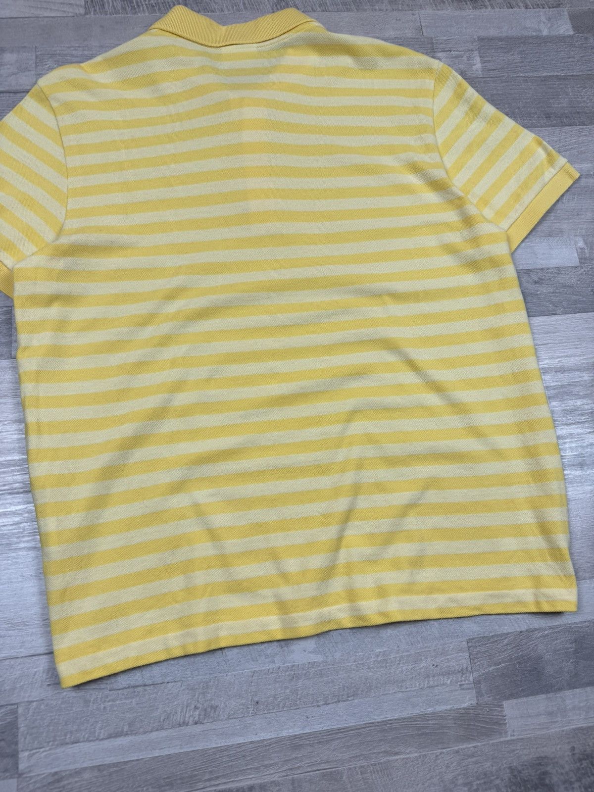 Lacoste Lacoste Yellow Striped Polo T shirt Mens Size US L / EU 52-54 / 3 - 6 Thumbnail