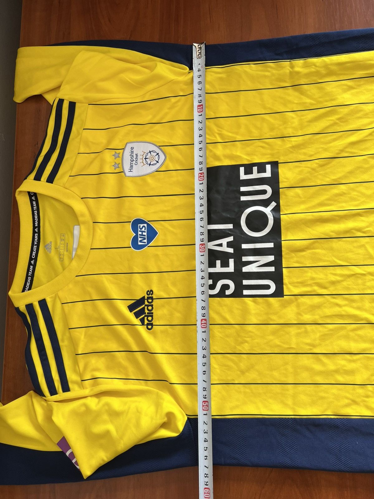 Adidas 2020 HAMPSHIRE CRICKET T20 VITALITY BLAST GAME JERSEY SHIRT Size US L / EU 52-54 / 3 - 20 Thumbnail