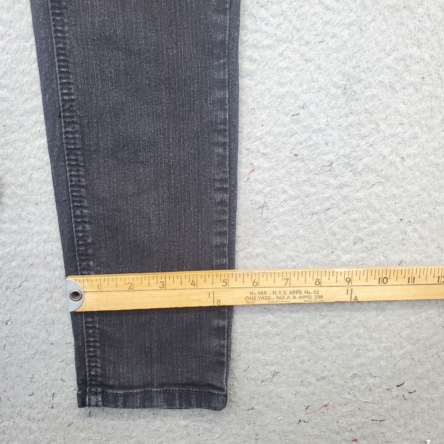 Vintage Wit & Wisdom Skinny Jeans Womens 8 Black Denim Slim Streetwear 5-Pocket Size 30" / US 8 / IT 44 - 5 Thumbnail
