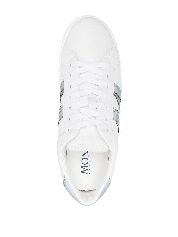 Moncler o1y1125 Low-Top Sneakers in White/Gray Size US 5 / IT 35 - 4 Thumbnail