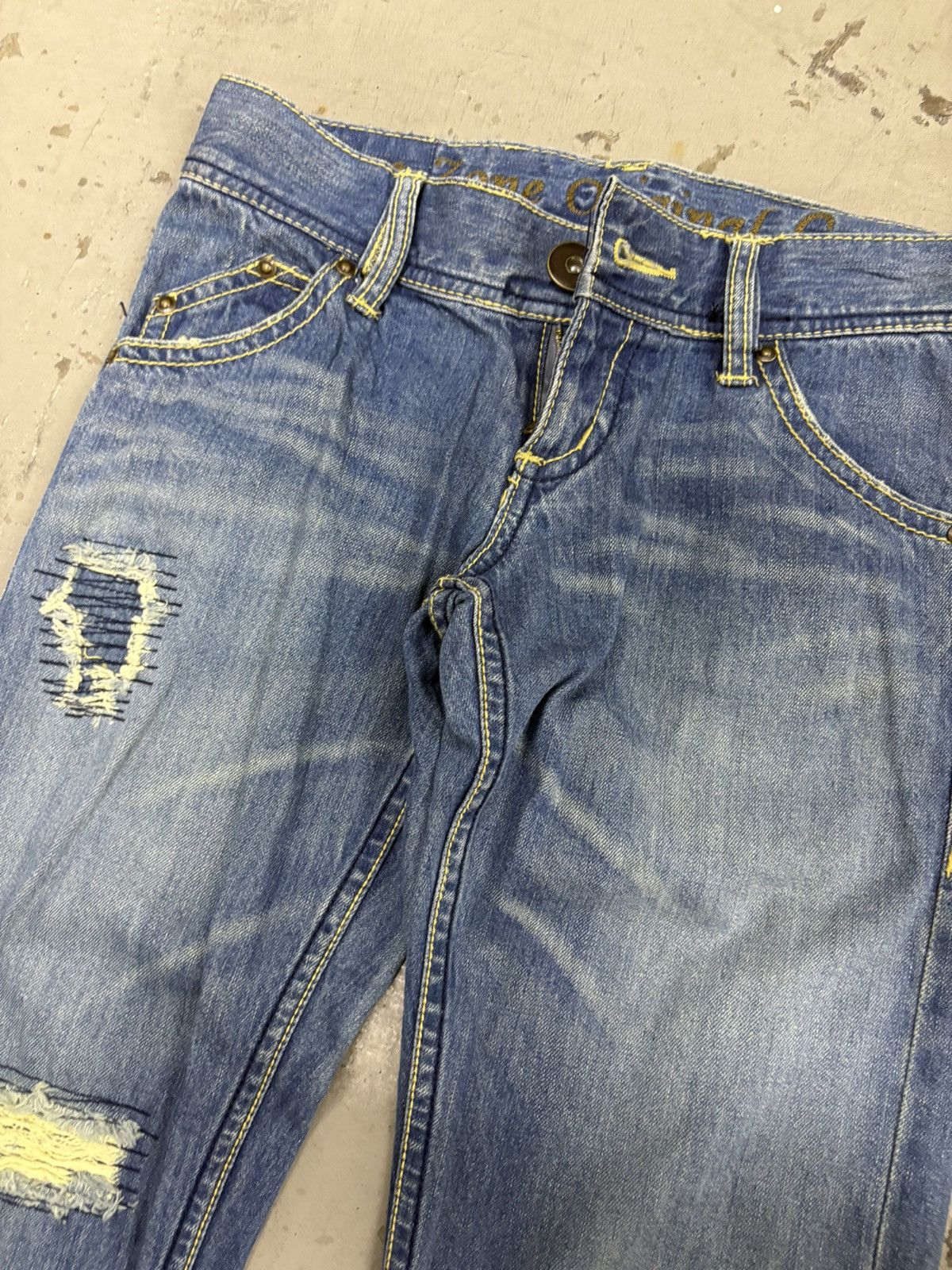 Kapital Kapital sashiko reworks Slim Straight Ozoc Distressed Flared Size US 30 / EU 46 - 13 Thumbnail