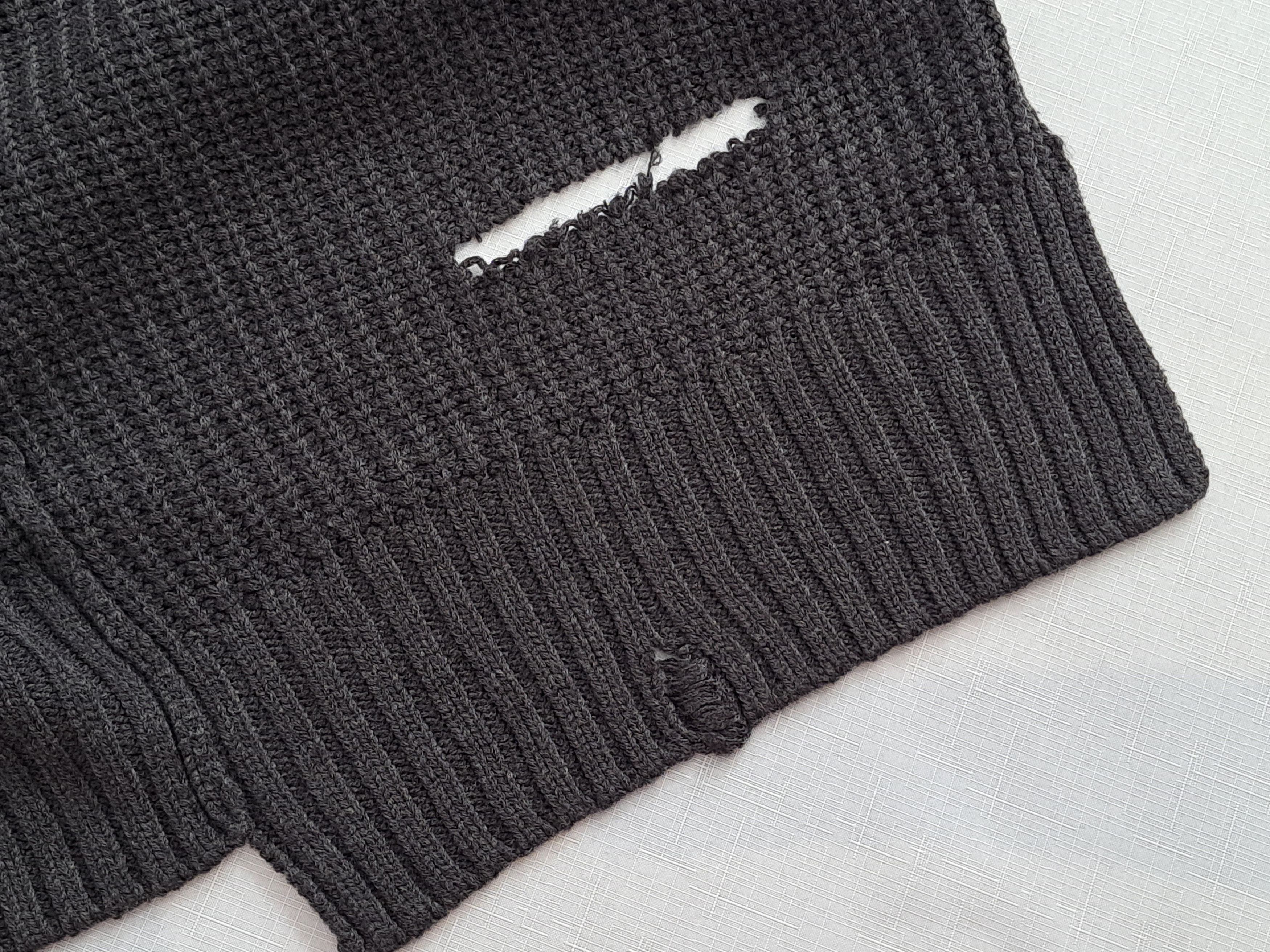 Ambush Design × Japanese Brand AMBUSH gray nobo distressed knit sweater. Size 1 Size US S / EU 44-46 / 1 - 13 Thumbnail