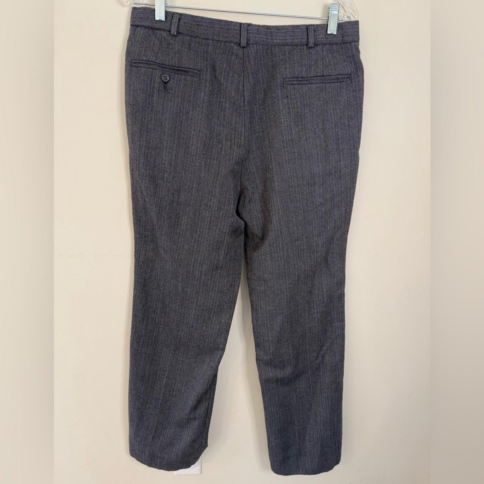 Other Gray plaid pure new wool trousers 32” waist FLAW Size 30" / US 8 / IT 44 - 2 Thumbnail