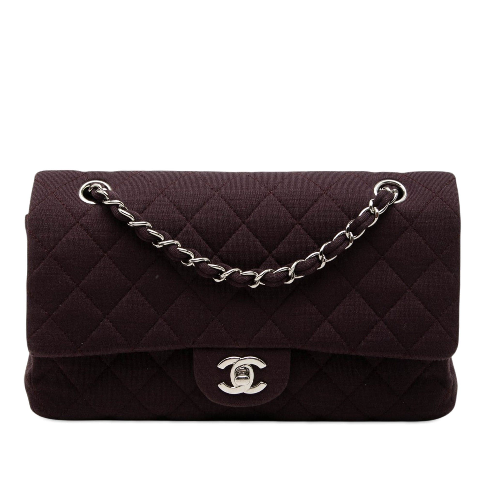 Chanel Medium Classic Jersey Double Flap Size ONE SIZE - 1 Thumbnail