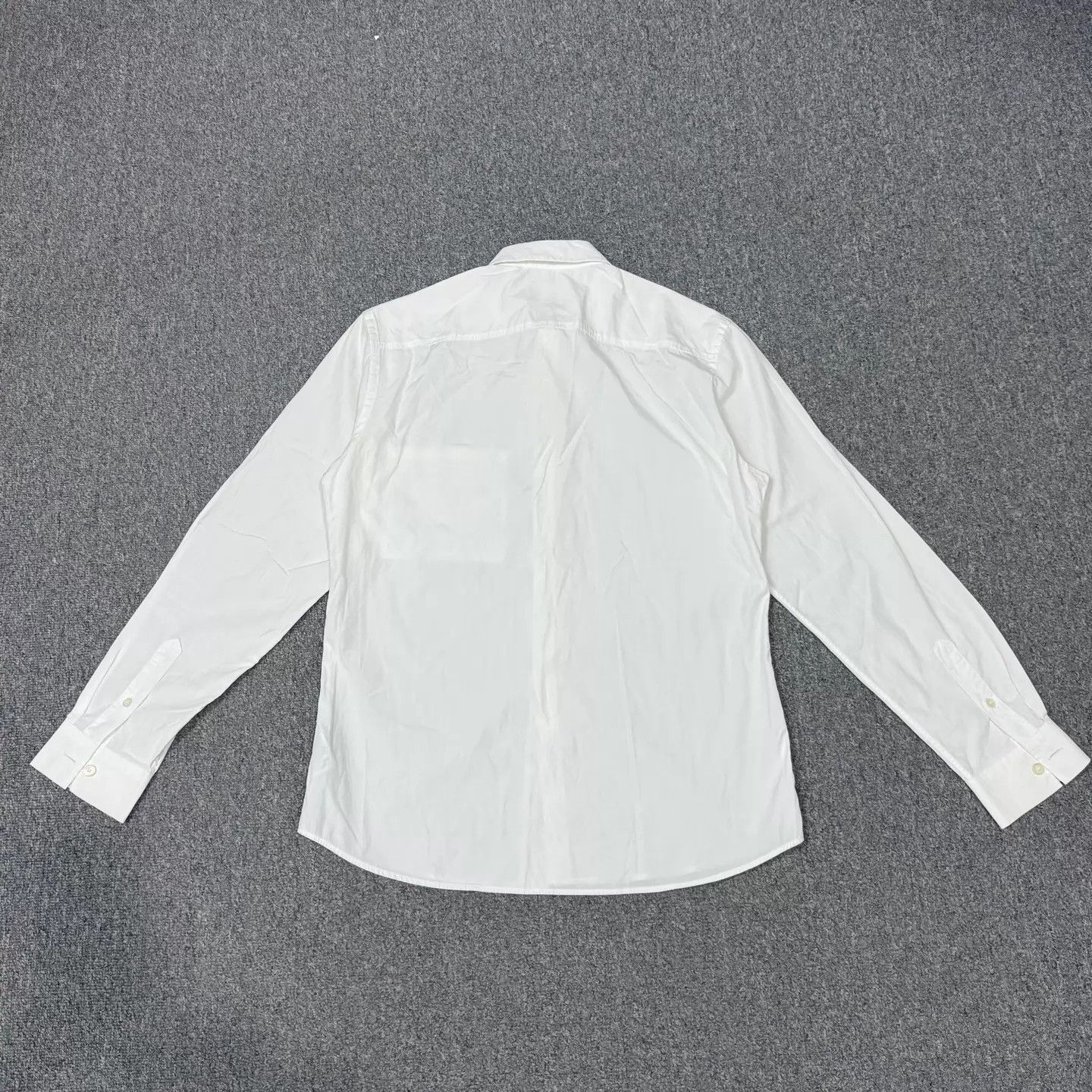 Burberry Burberry white logo long sleeve shirt M 99 new Size US M / EU 48-50 / 2 - 2 Thumbnail