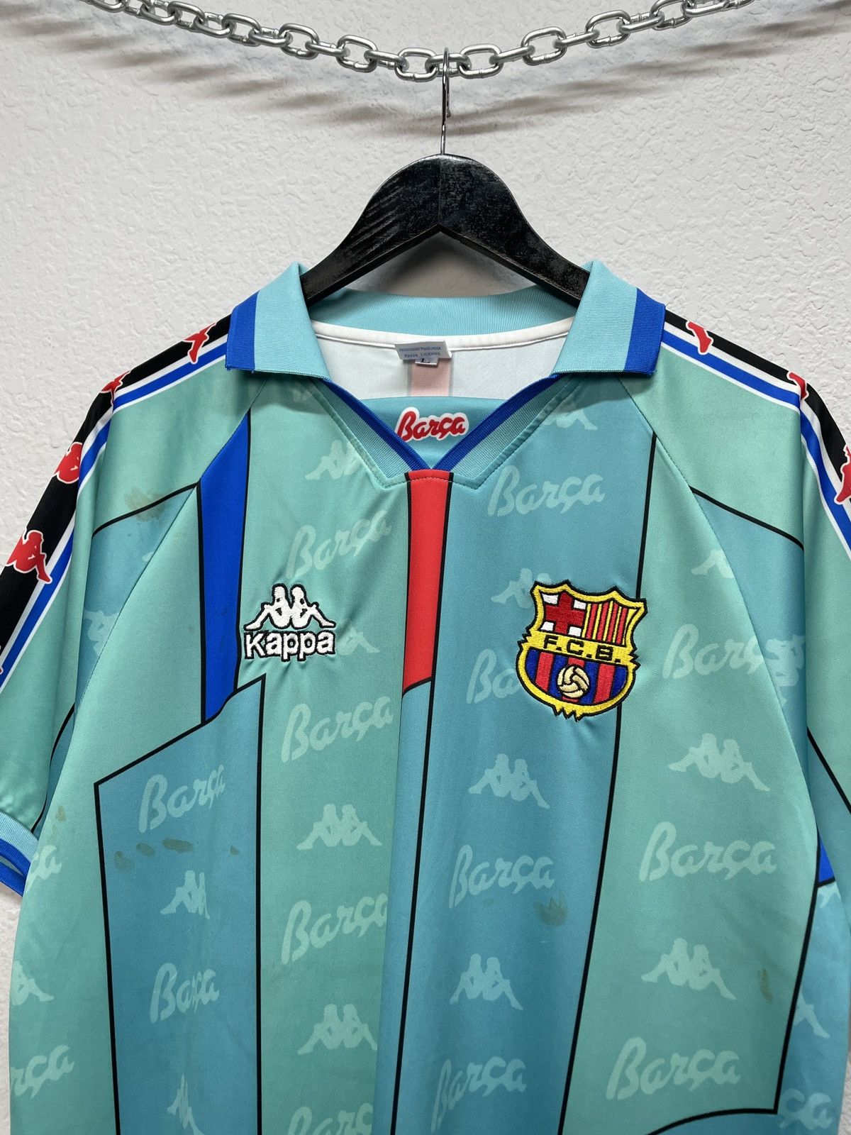 Kappa Vintage Nike Barcelona 2007 2008 Football Soccer Jersey Size US L / EU 52-54 / 3 - 4 Thumbnail