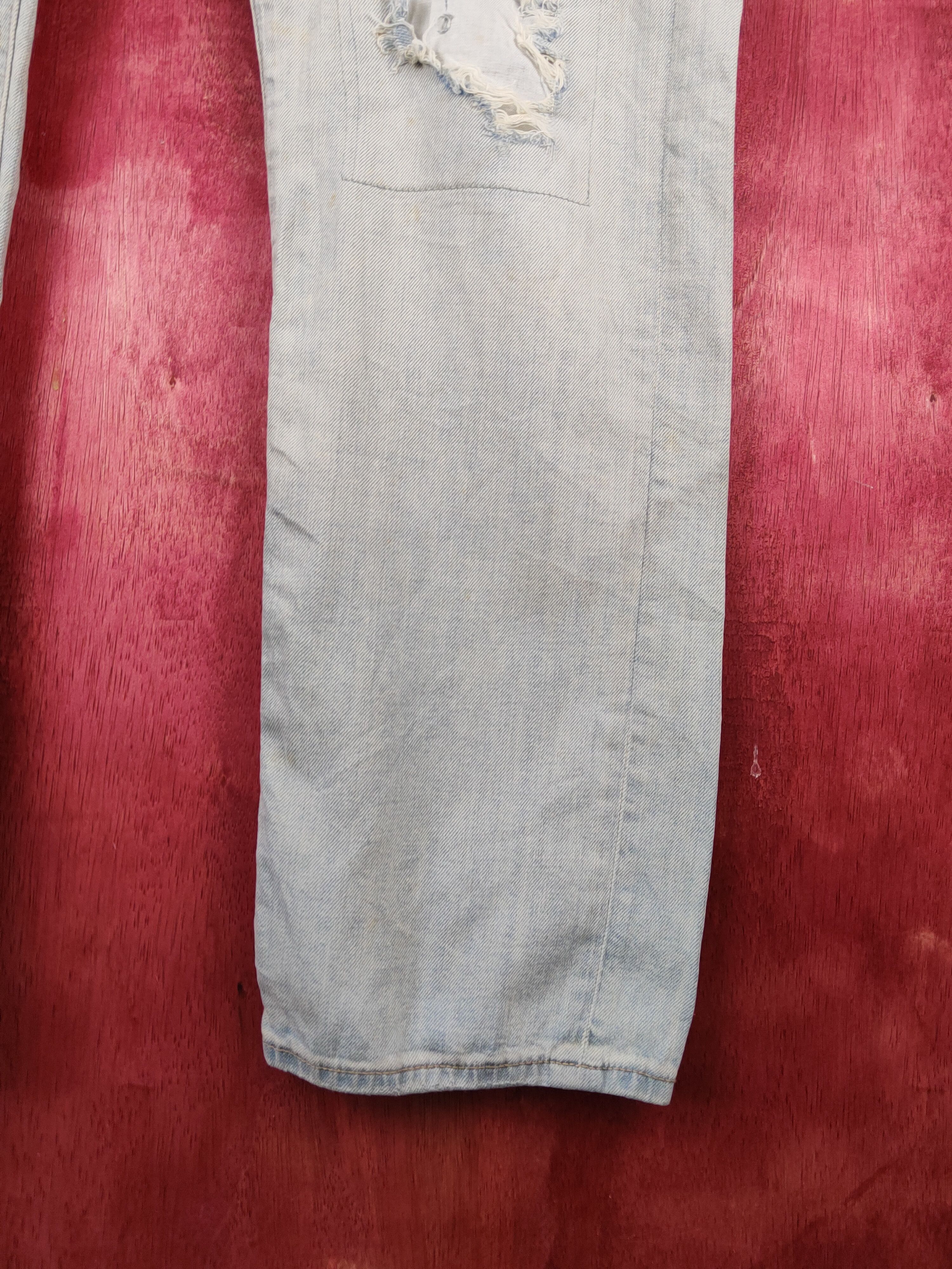 Japanese Brand Uniqlo Faded Distressed dirty patchwork ripped Denim #S1533 Size US 37 - 8 Thumbnail