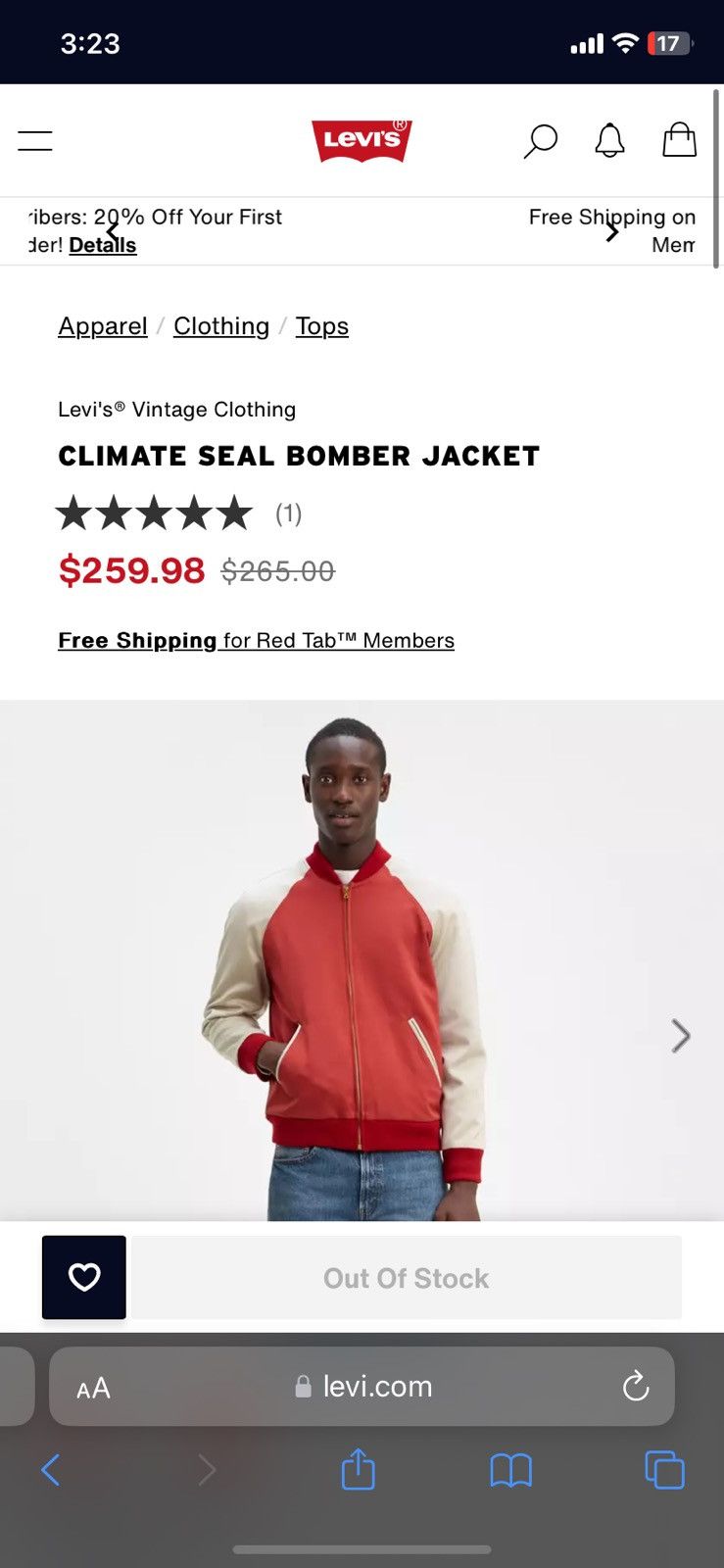 Levi's Levi’s Climate Sealed Bomber Jacket Size US XL / EU 56 / 4 - 5 Thumbnail