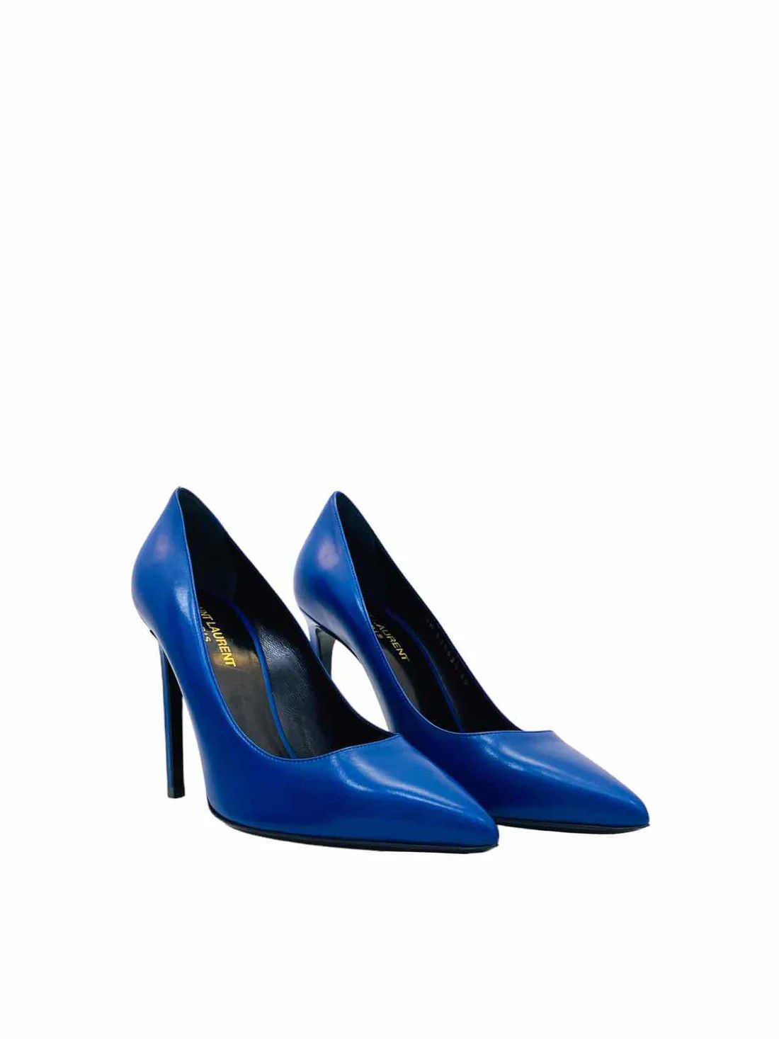 Saint Laurent Paris o1bcso1str1024 Instinct Pumps in Blue Size US 7 / IT 37 - 2 Thumbnail