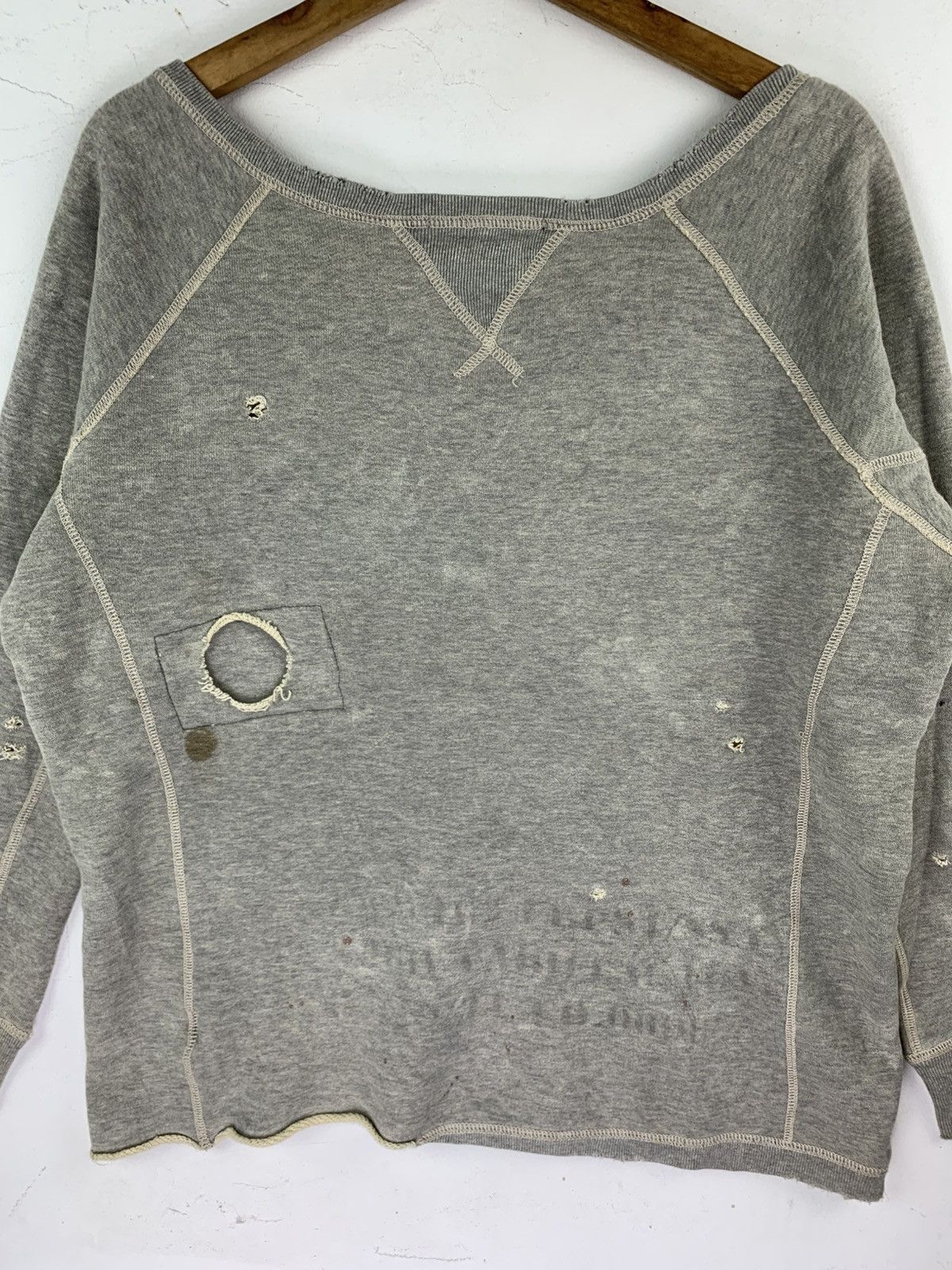 Johnbull Johnbull Sweatshirts Distressed Design Gray Colour Size US M / EU 48-50 / 2 - 9 Thumbnail