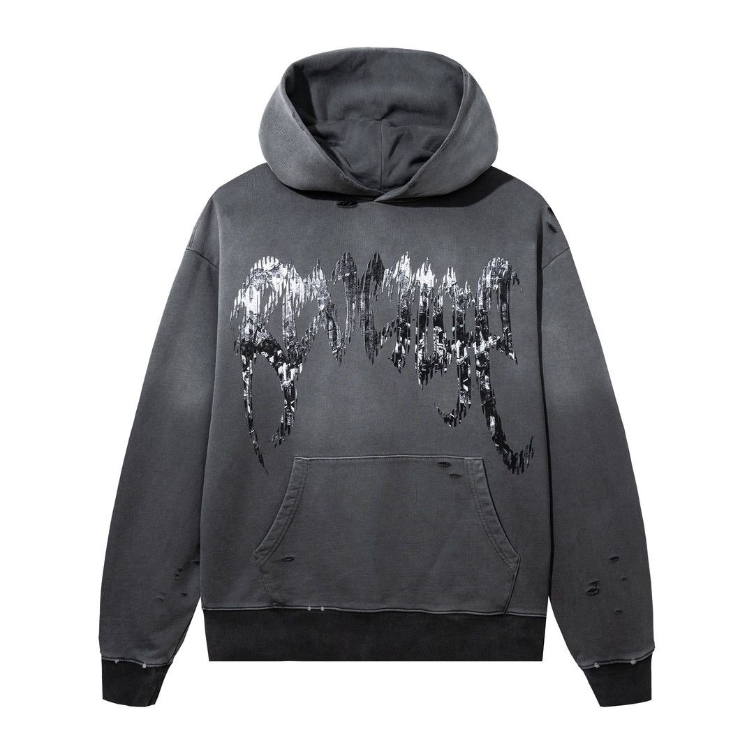Revenge KOSUKE KAWAMURA DiSTRESSED GLiTCH LOGO HOODiE SWEATSHiRT Size US XL / EU 56 / 4 - 21 Thumbnail