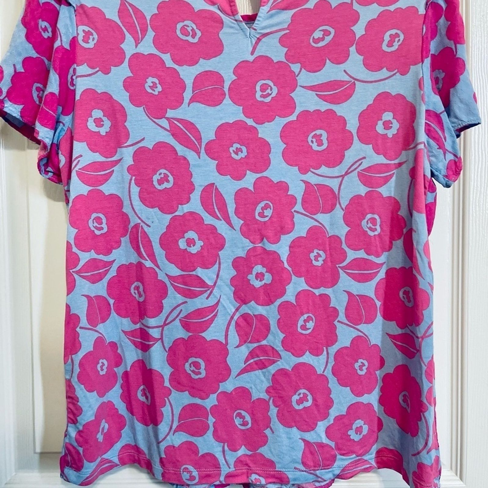 Other Charter Club Ruffle Sleeved Blouse w. Smocking @ Neckline S Size S / US 4 / IT 40 - 6 Thumbnail