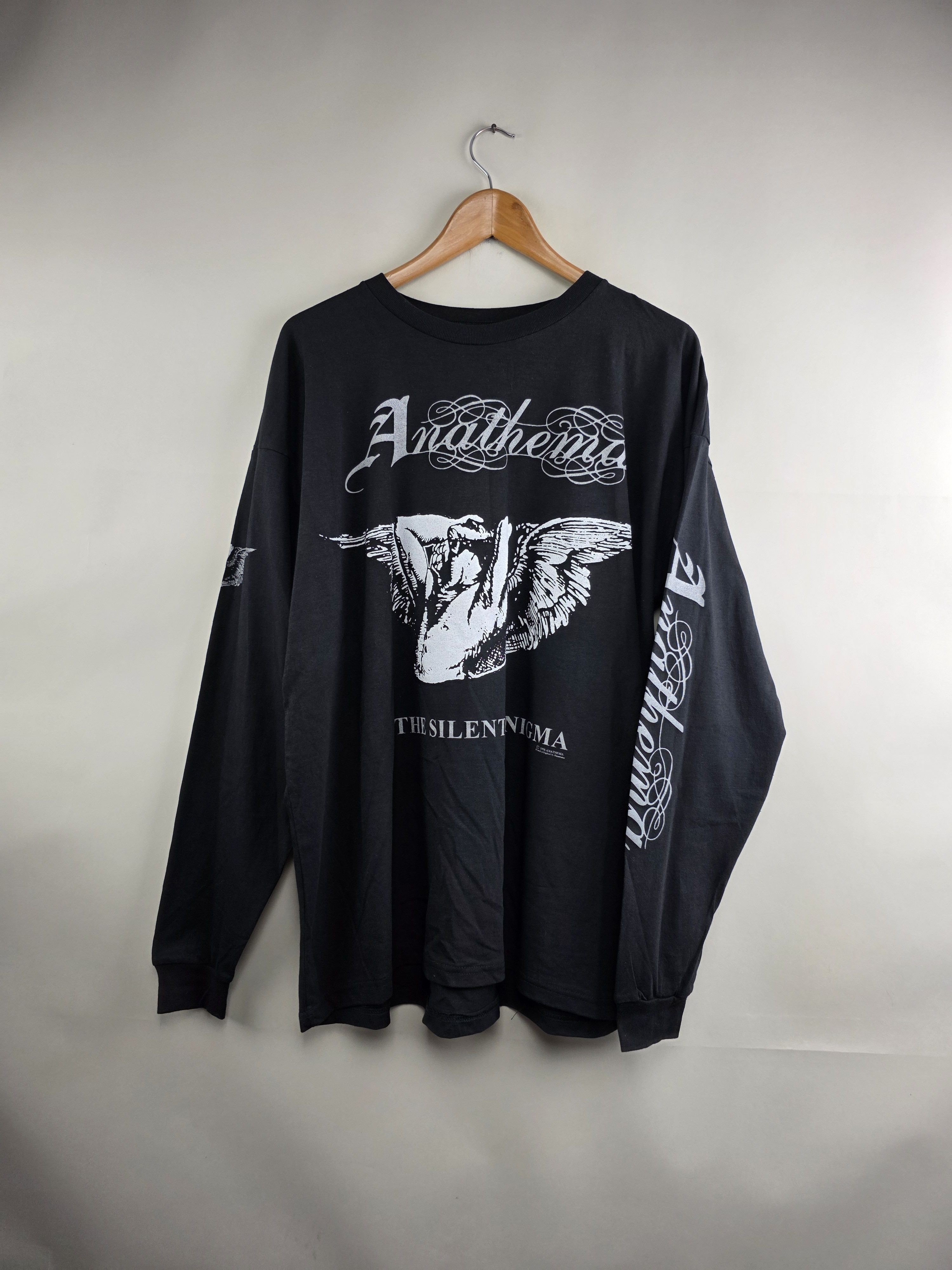 Vintage 1996 Anathema The Silent enigma Long-sleeve XL 23.5" 30" Size US XL / EU 56 / 4 - 9 Thumbnail