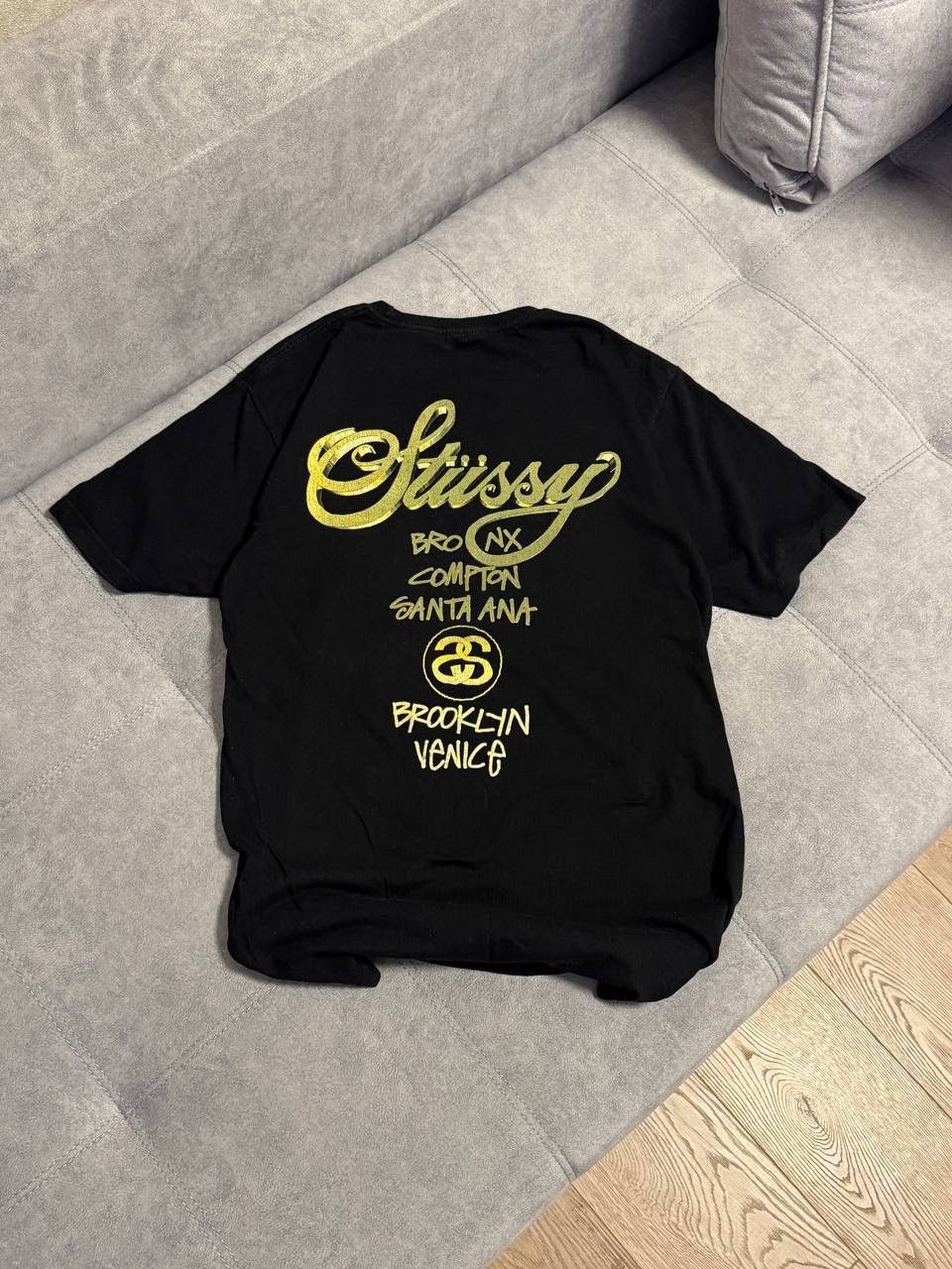 Stussy Vintage Stussy Y2K 3D-logo t-shirt black green size M Size US M / EU 48-50 / 2 - 7 Thumbnail