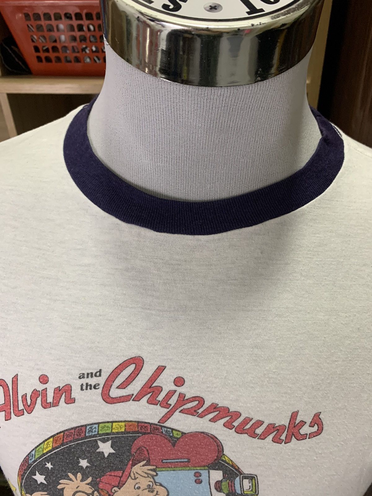 Vintage Vintage Alvin & The Chipmunks Ringer Tee Missing Tag Size US S / EU 44-46 / 1 - 4 Thumbnail