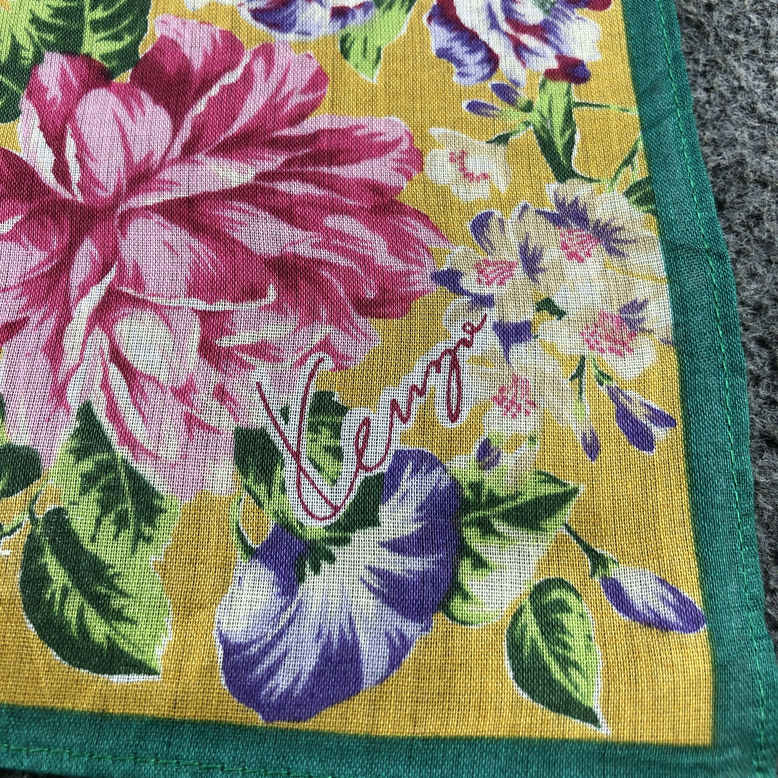 Kenzo Kenzo Floral Handkerchief Neckerchief Bandana H2378 Size ONE SIZE - 4 Thumbnail