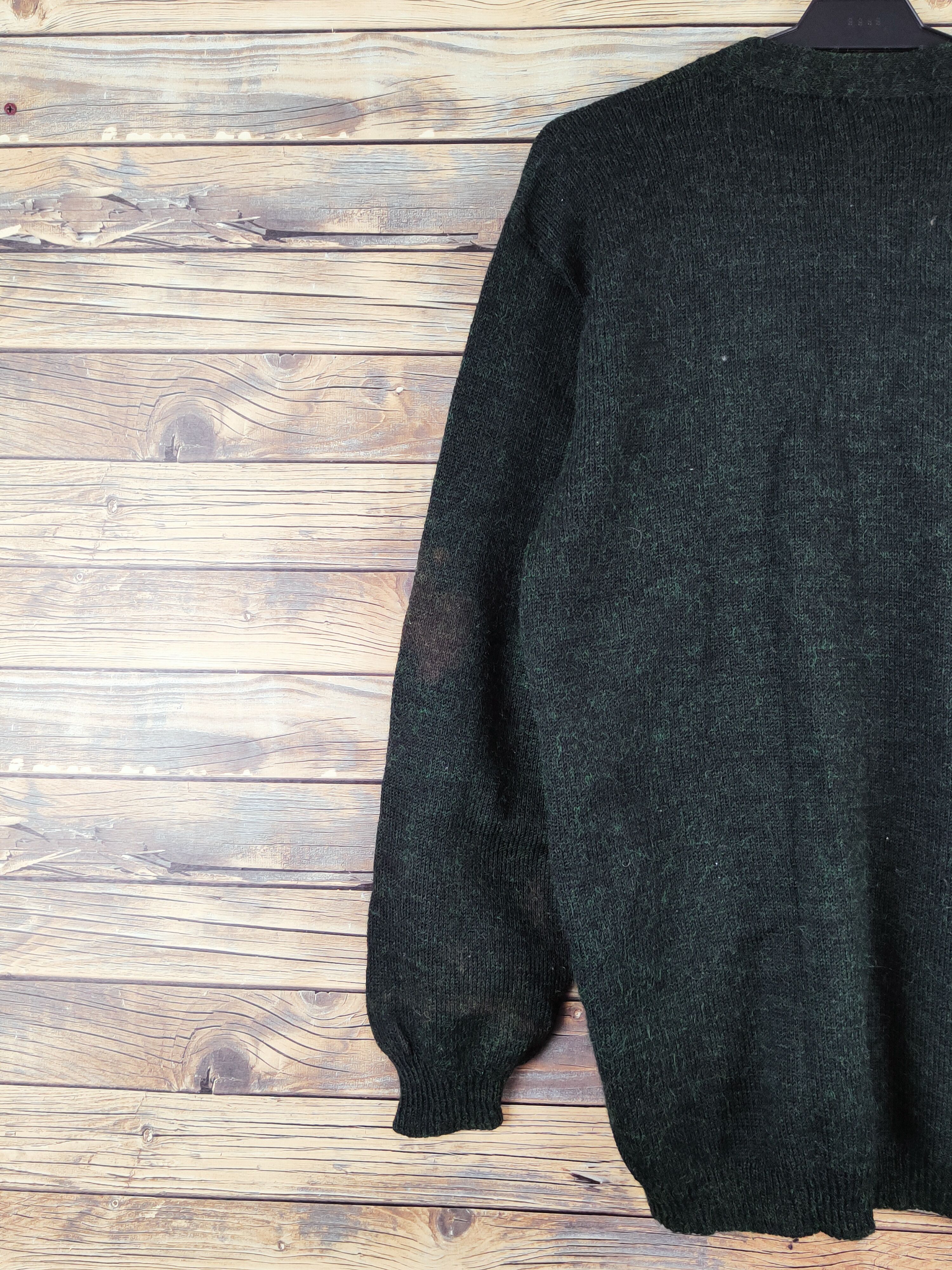 Vintage Japanese Brand Dark Green Knitwear Cardigan #W1002 Size M / US 6-8 / IT 42-44 - 8 Thumbnail