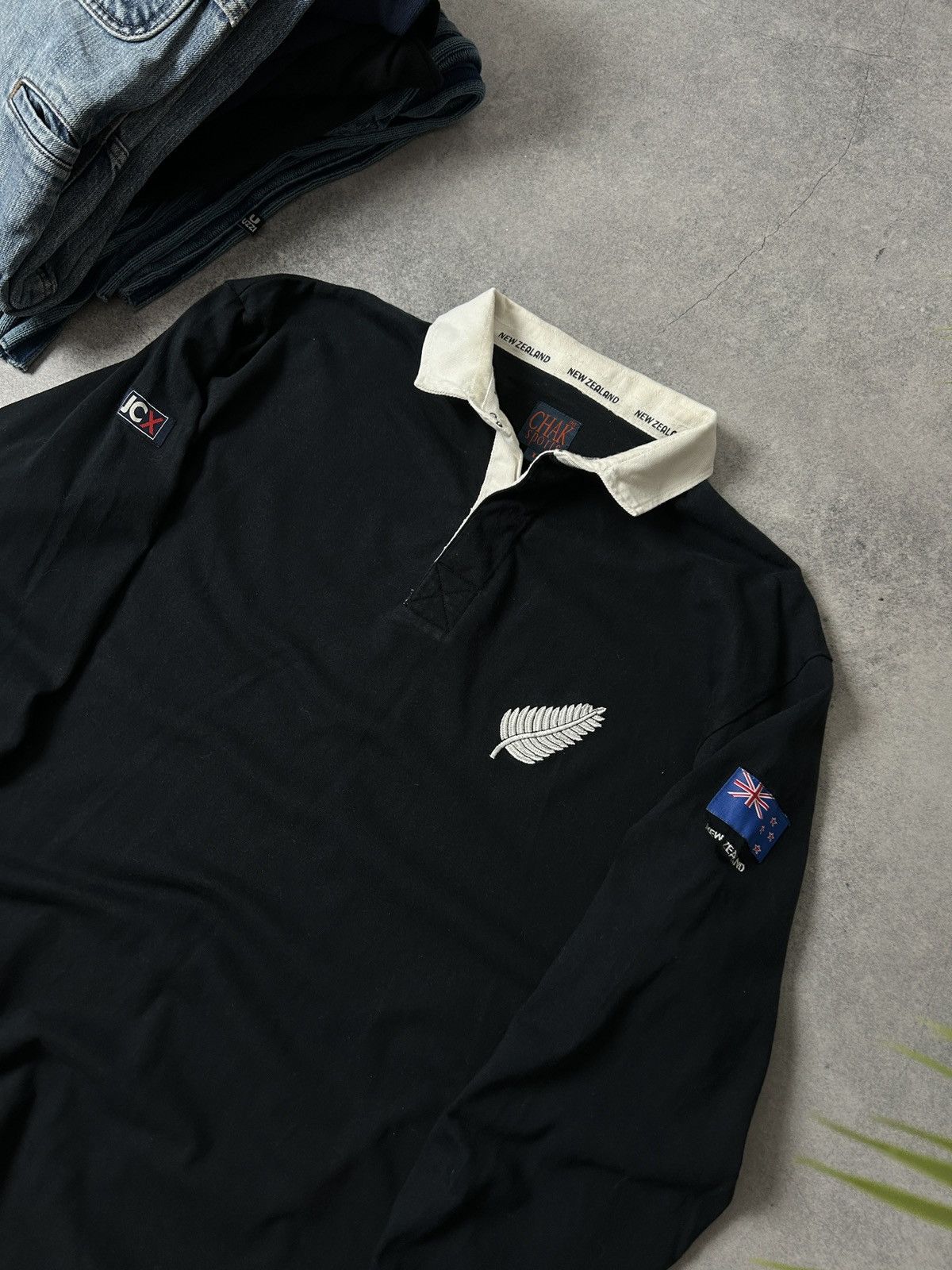 Sterling Ruby Vintage Chak Sports 90s rugby New Zealand 🇳🇿 long-sleeved Size US L / EU 52-54 / 3 - 2 Thumbnail