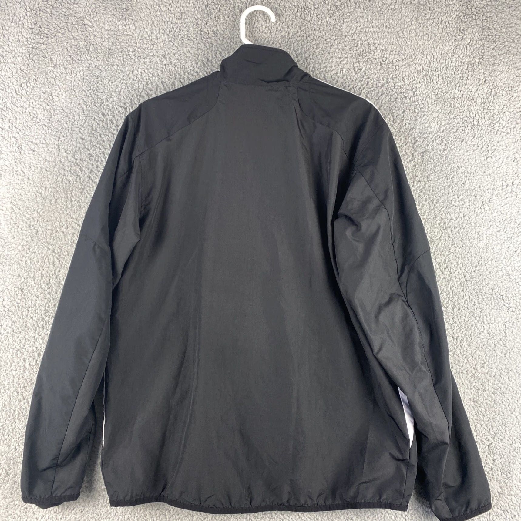 Adidas VINTAGE Adidas Men's Jacket Activewear Long Sleeve Zip Up Size M Black White Trim Size US M / EU 48-50 / 2 - 7 Thumbnail
