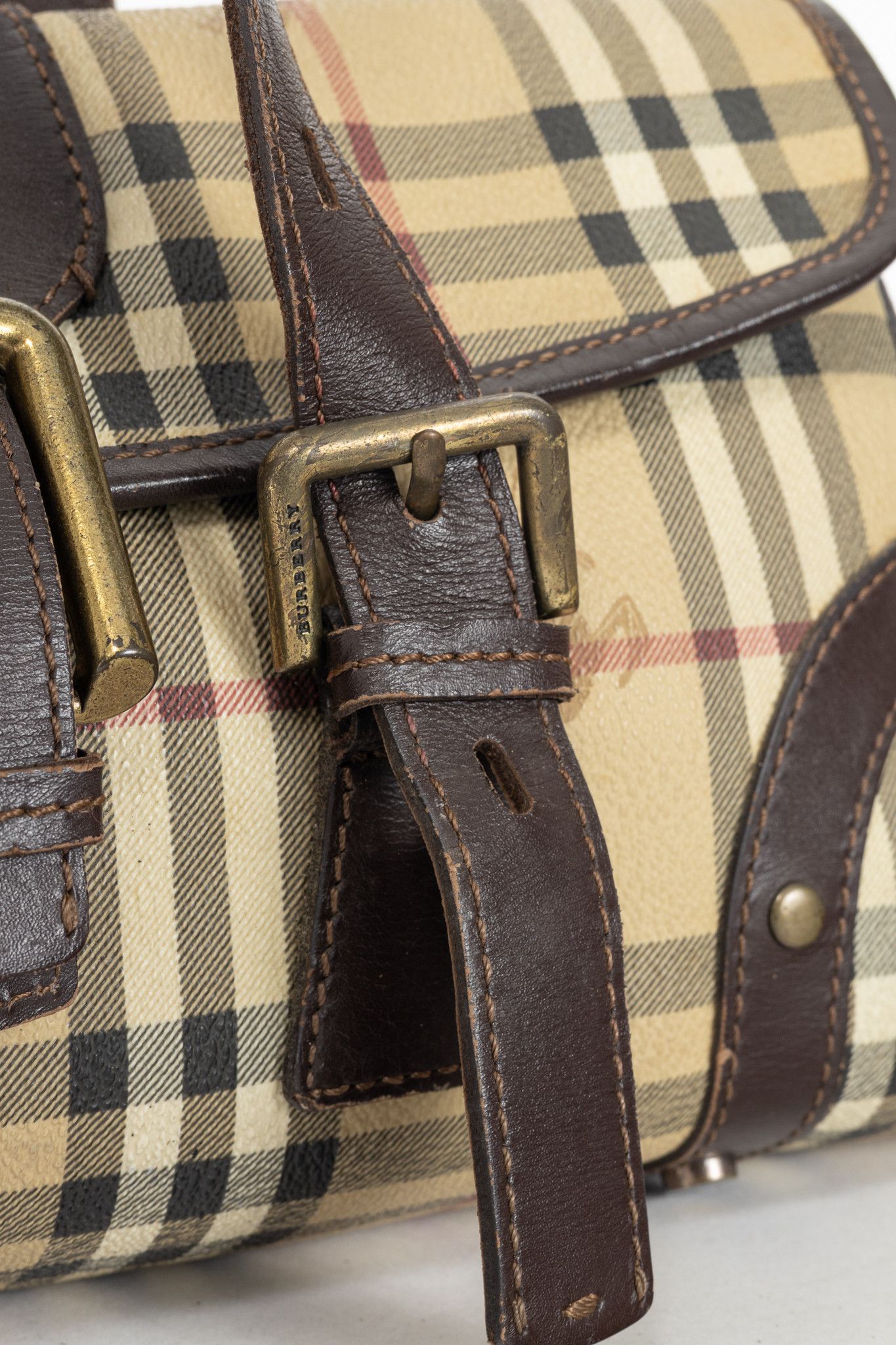 Burberry Burberry Haymarket Check Buckle-Flap Handbag Size ONE SIZE - 8 Thumbnail