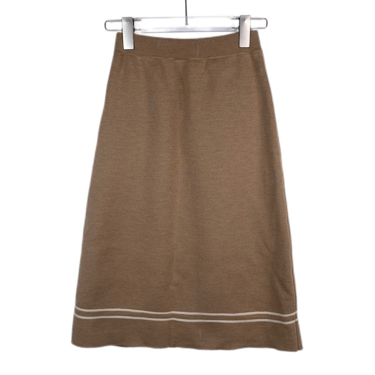 Gucci Gucci Wool Knit Skirt XS Brown Horse Buckle Trim Decorative Size 26" / US 2 / IT 38 - 2 Thumbnail