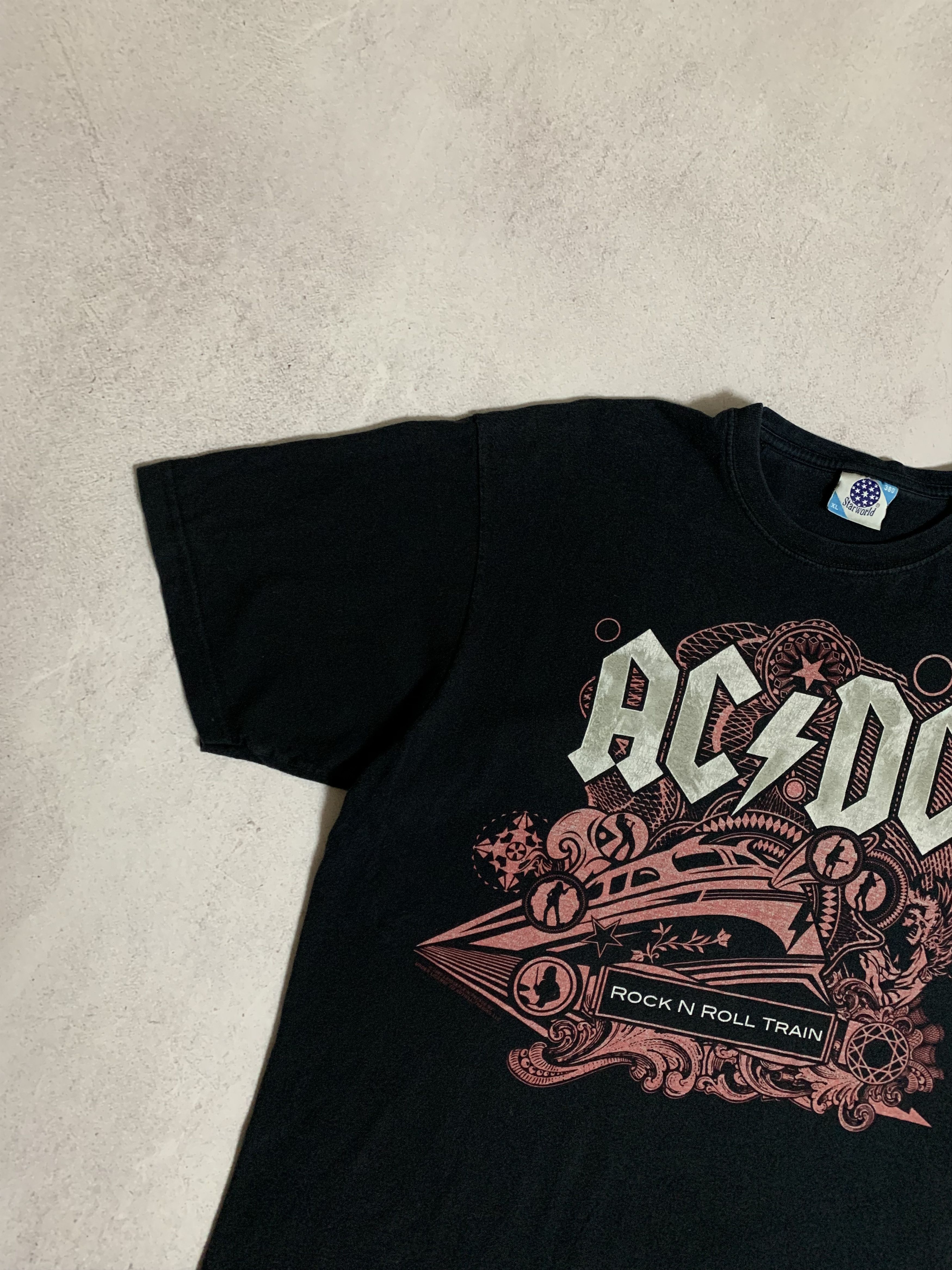 AC/DC × Vintage Vintage Ac/Dc Rock N Roll Train 2009 Tour T Shirt Tee Baggy Size US XL / EU 56 / 4 - 2 Thumbnail