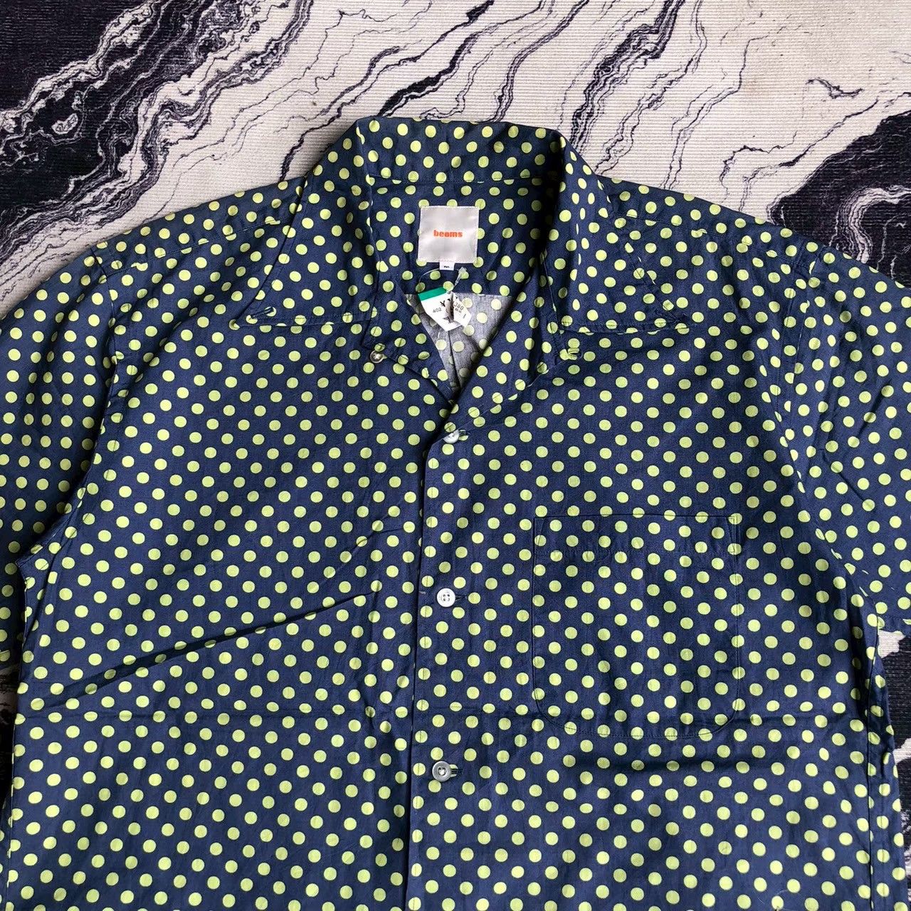 Beams Plus Beams Polka Dot Short Sleeve Button-Up Shirt Size US M / EU 48-50 / 2 - 3 Thumbnail