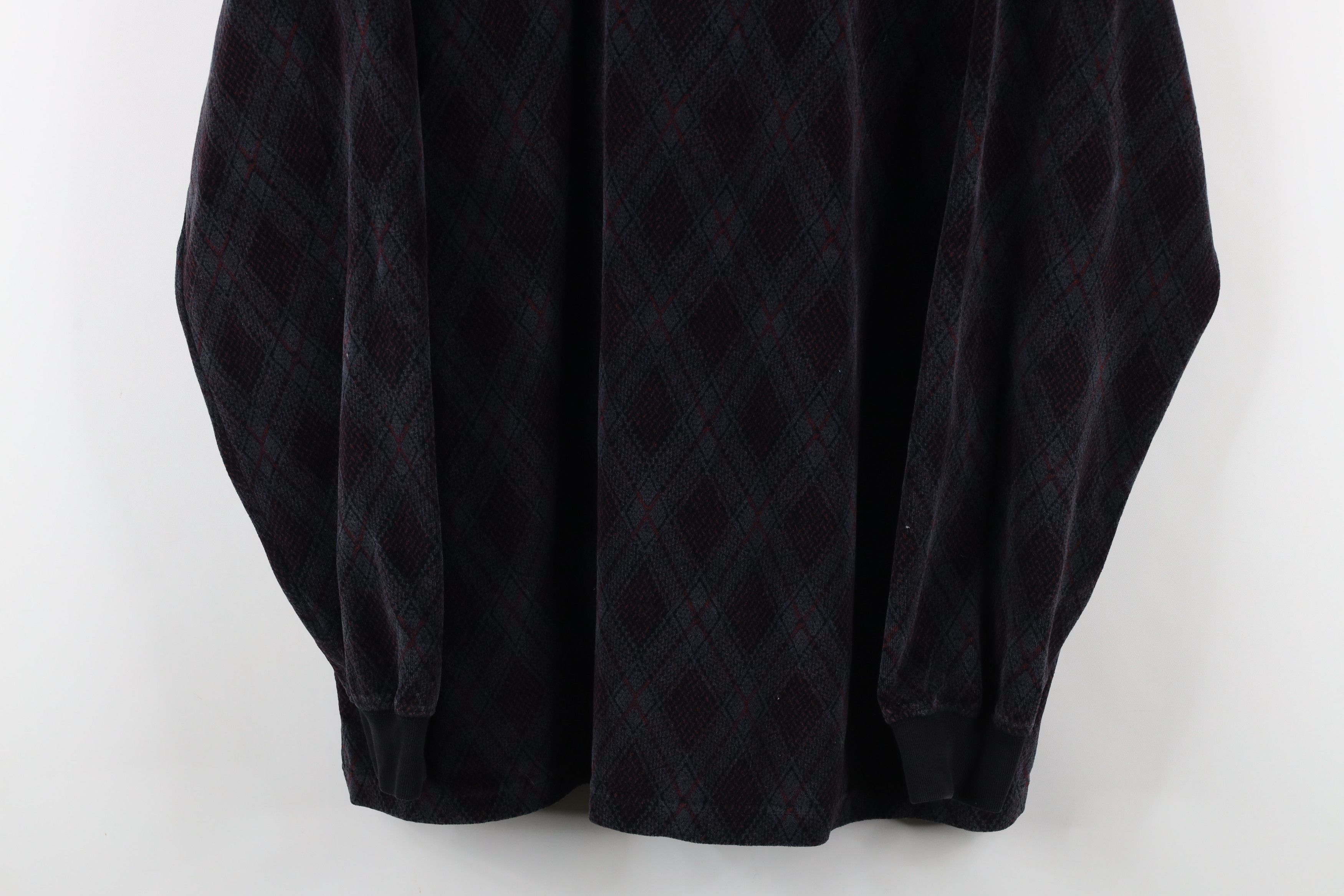 Vintage Vintage 90s Streetwear Argyle Long Sleeve Rugby Polo Shirt Size US L / EU 52-54 / 3 - 3 Thumbnail