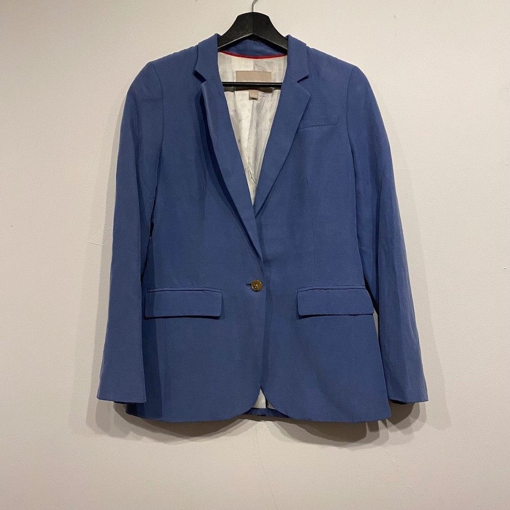 Banana Republic Banana Republic Tipo Silk Linen Blue Blazer Size XS / US 0-2 / IT 36-38 - 1 Thumbnail