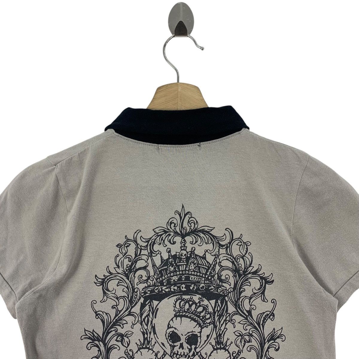 Japanese Brand × Seditionaries ALGONQUINS A skull printed polo tee Size XS / US 0-2 / IT 36-38 - 9 Thumbnail