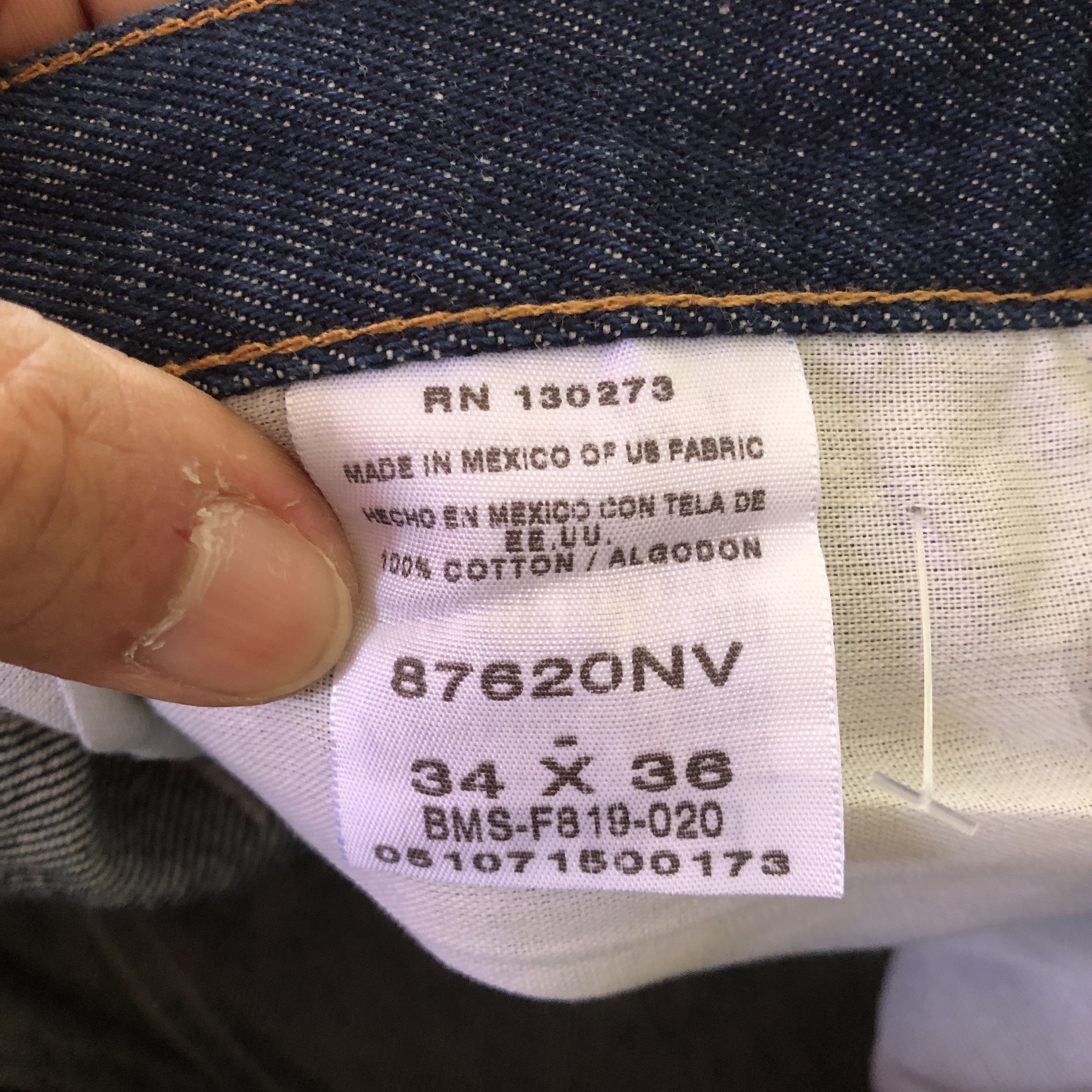 Rustler Vintage Rustle Blue Jeans Rustle Indigo Denim Pants Size US 34 / EU 50 - 6 Thumbnail