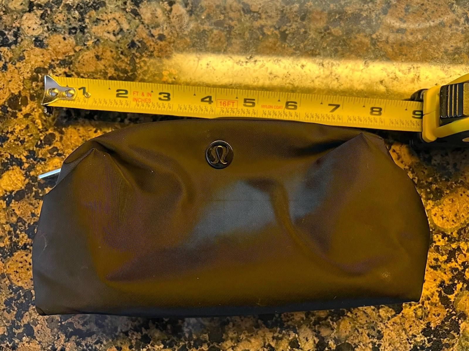 Lululemon NWT Lululemon Go Getter Zip Pouch Mini Velour ~ Black Size ONE SIZE - 6 Thumbnail