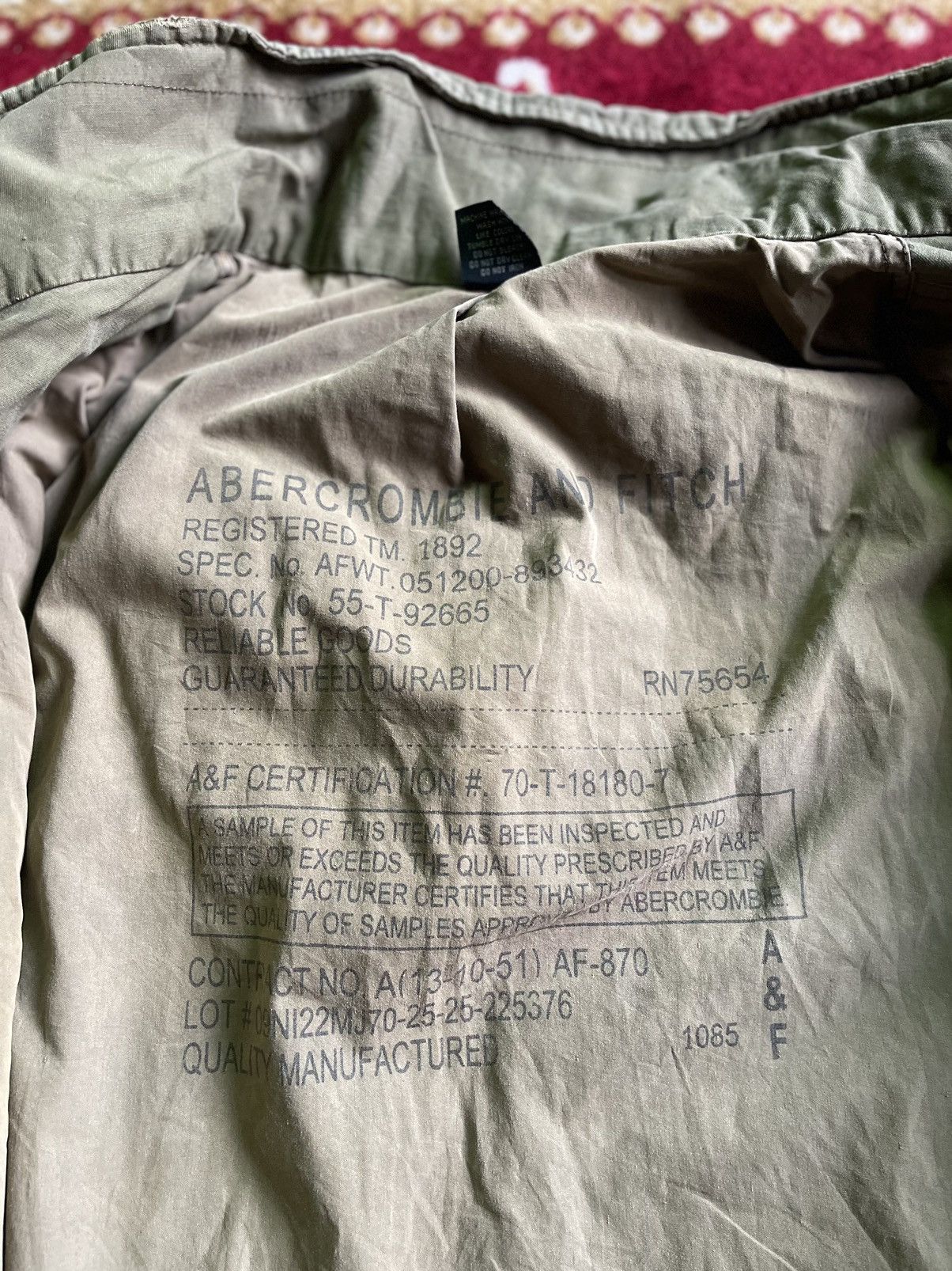 Abercrombie & Fitch Vintage Abercrombie Fitch Military Jacket Size US L / EU 52-54 / 3 - 10 Thumbnail